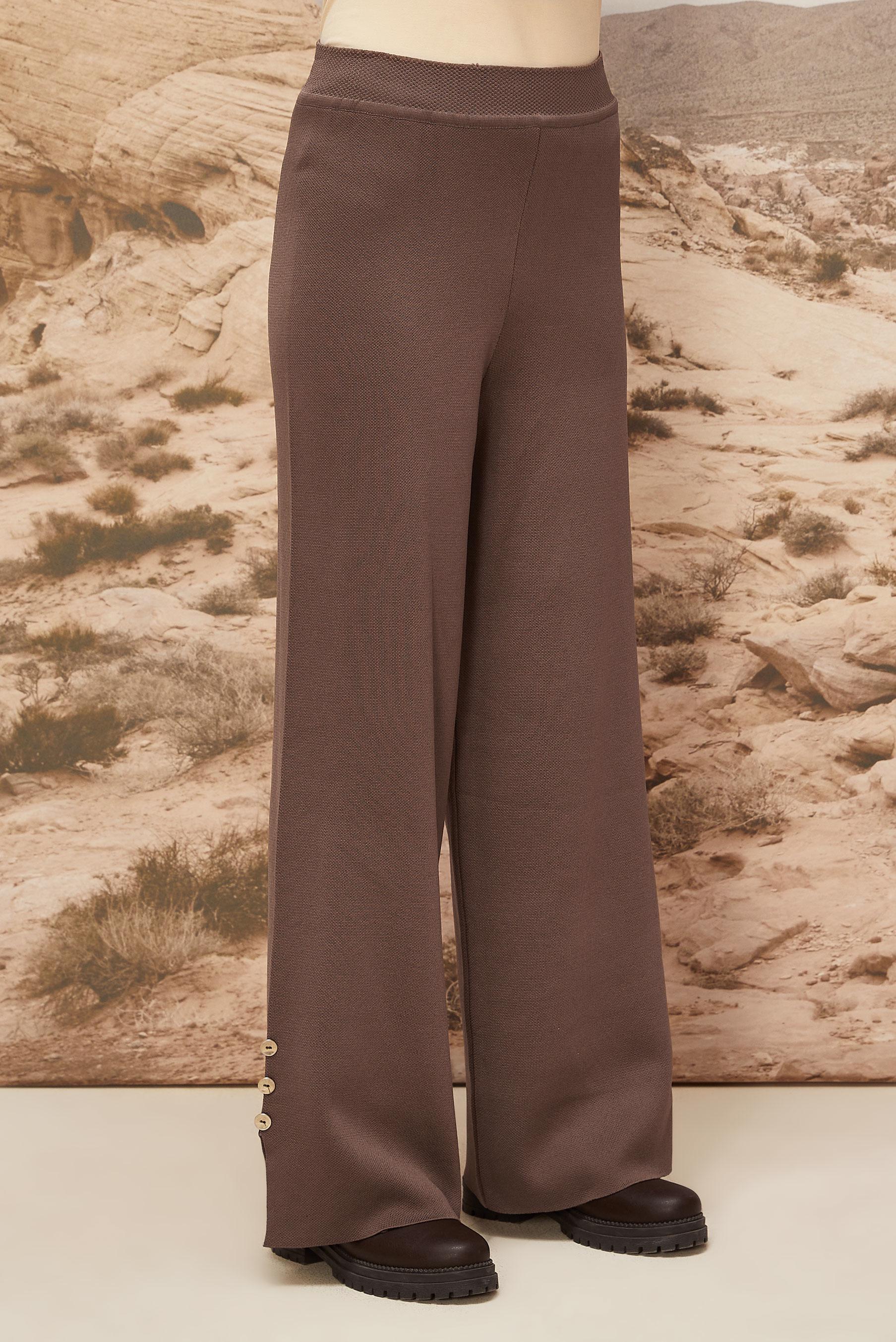 Tesettür giyim KAHVE TRİKO PANTOLON 70900