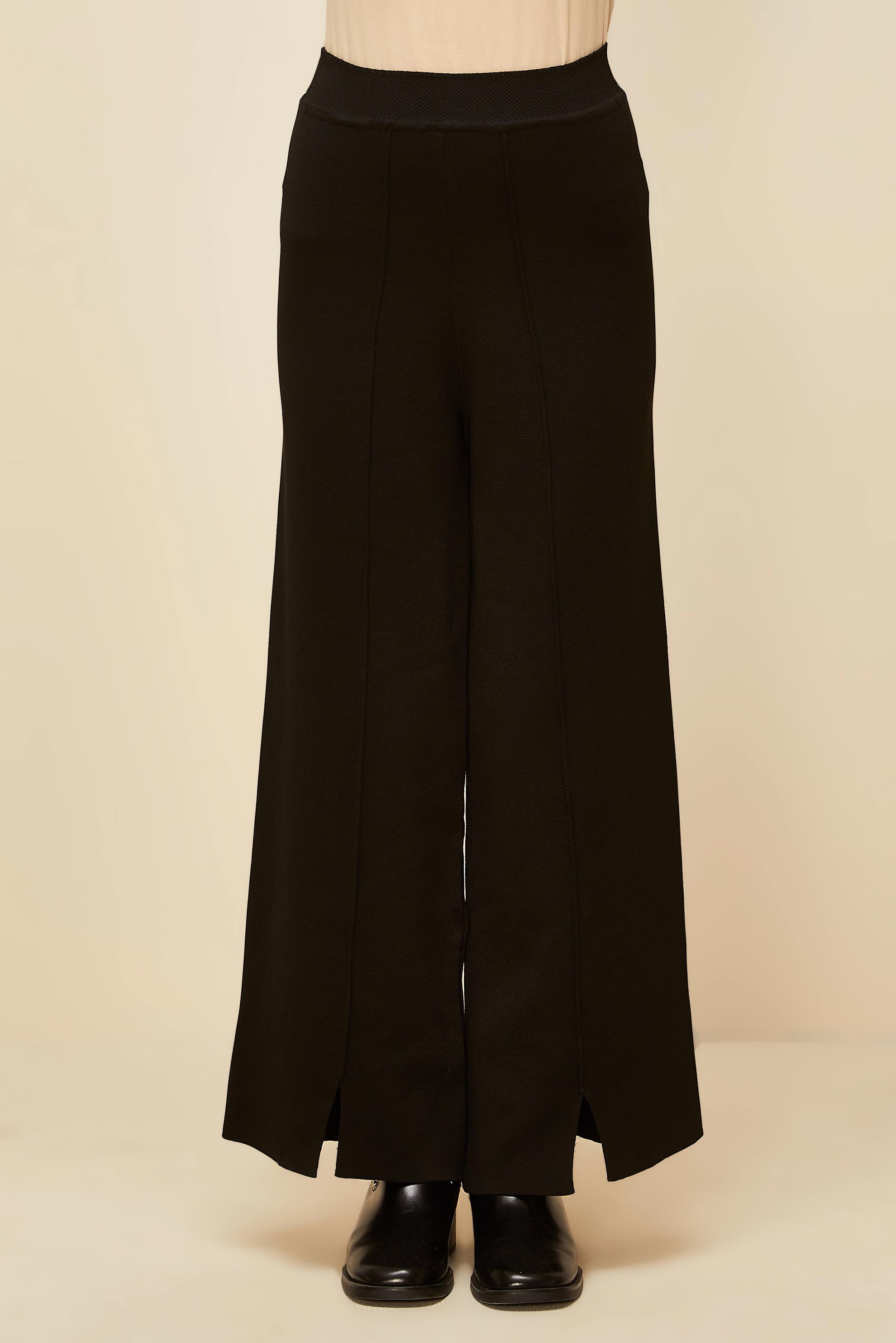 Vêtements hijab NOIR PANTALON EN MAILLE 70901