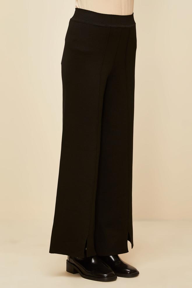 Vêtements hijab NOIR PANTALON EN MAILLE 70901 - ALVİNA