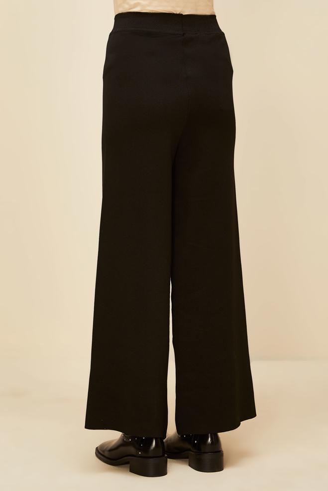 Vêtements hijab NOIR PANTALON EN MAILLE 70901 - ALVİNA