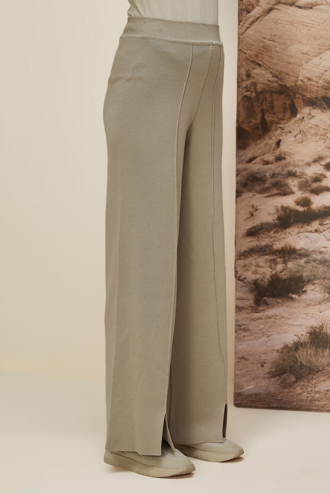 Vêtements hijab BEIGE PANTALON EN MAILLE 70901 - ALVİNA