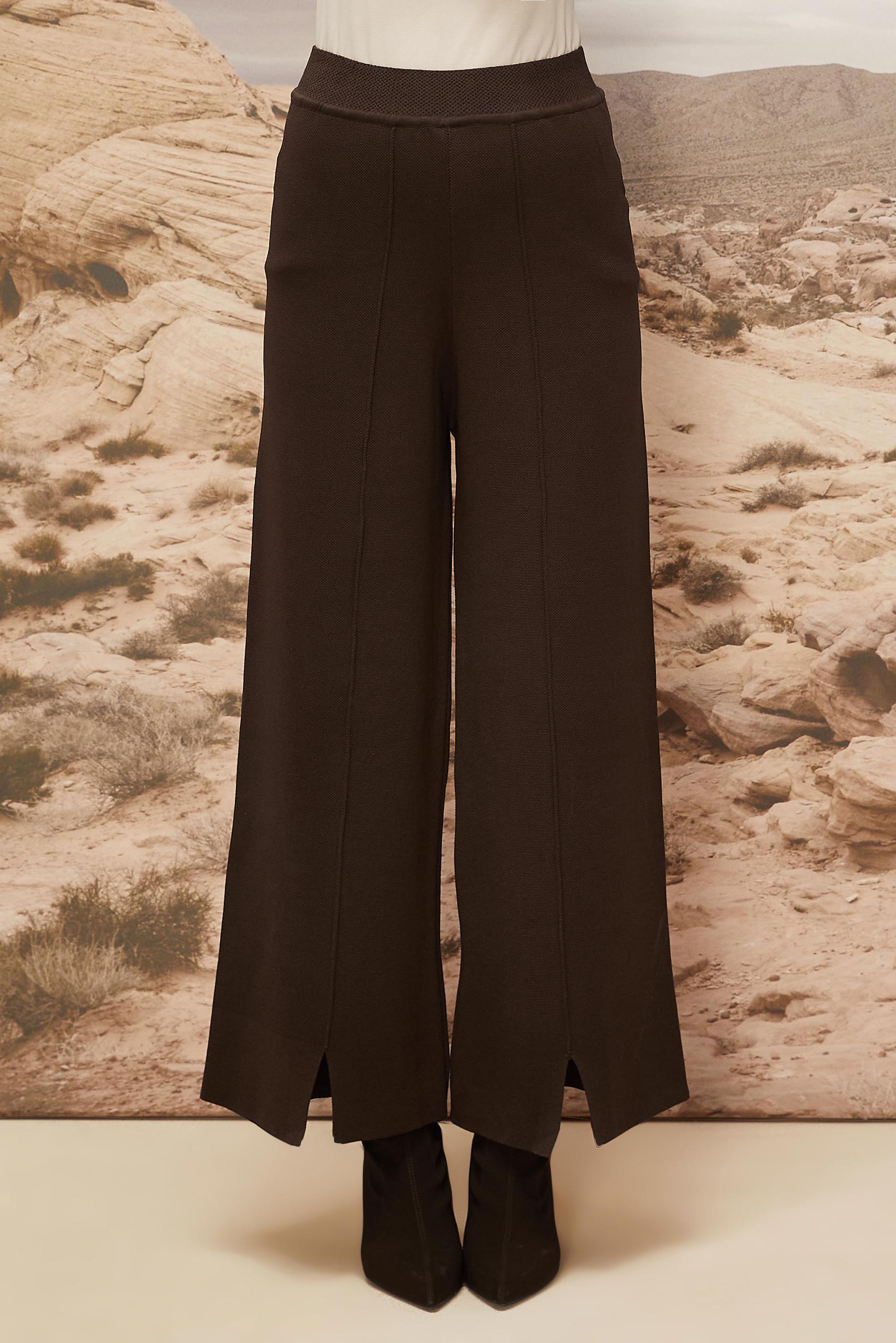 Vêtements hijab BRUN PANTALON EN MAILLE 70901