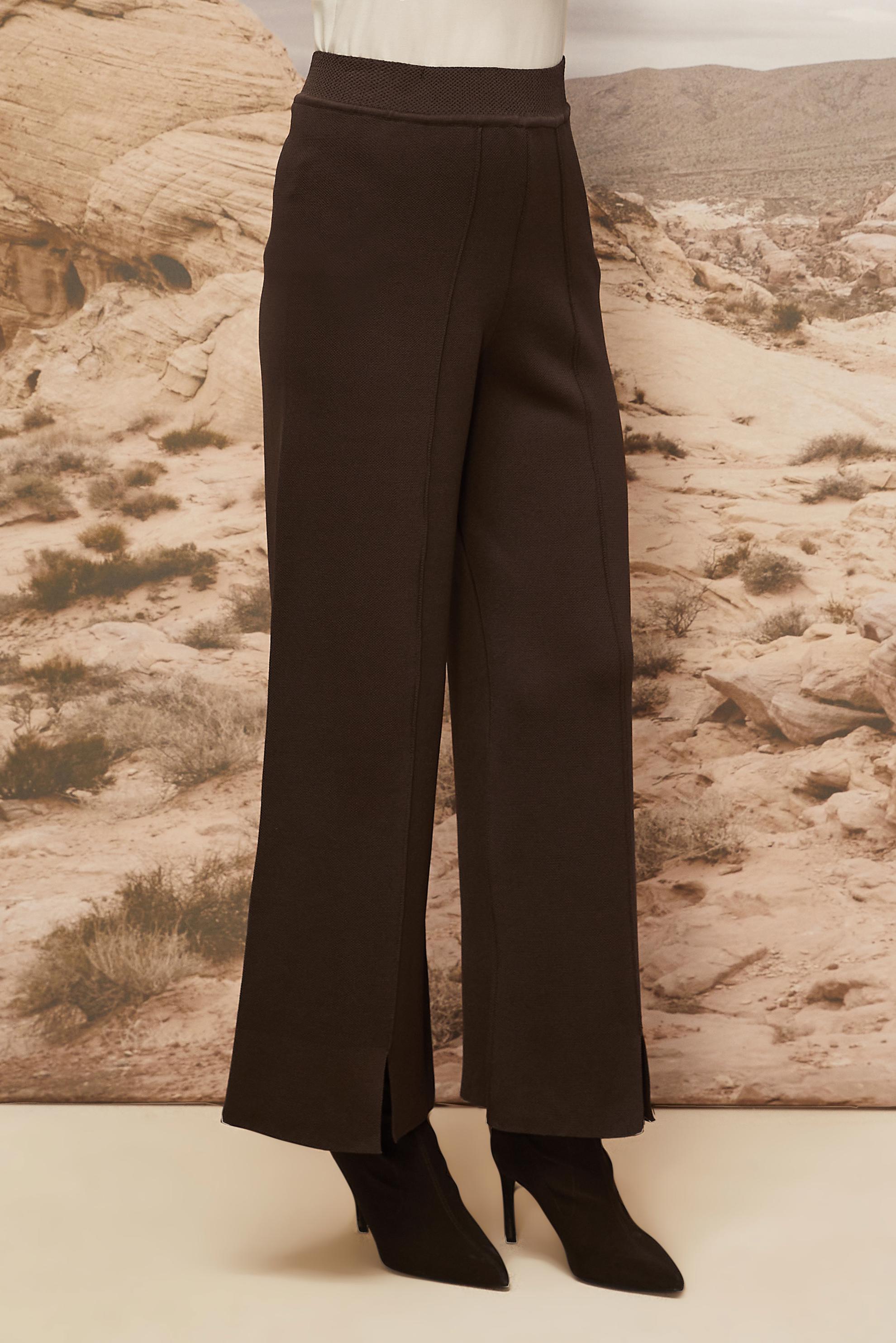 Vêtements hijab BRUN PANTALON EN MAILLE 70901