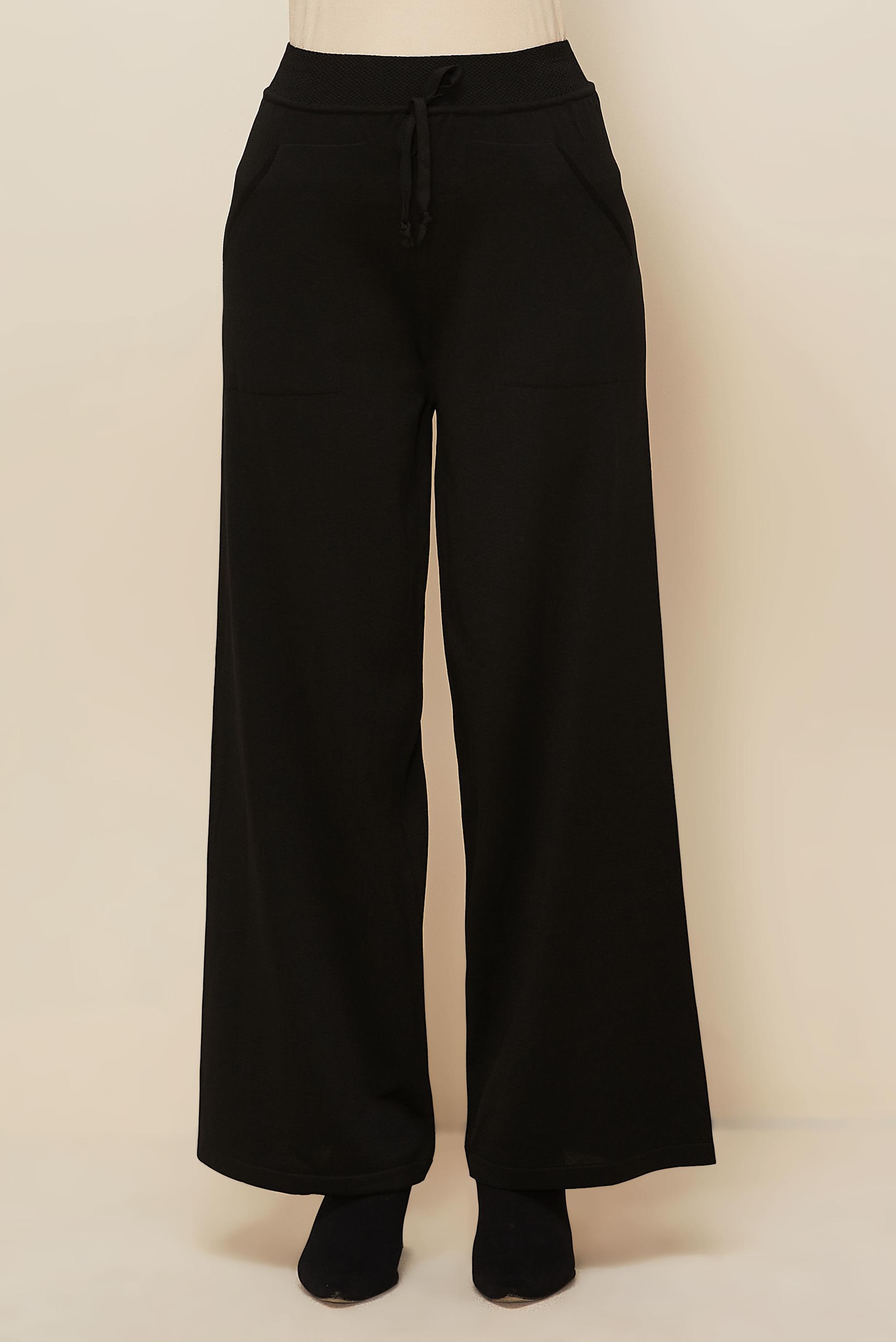 Tesettür giyim SİYAH TRİKO PANTOLON 70902