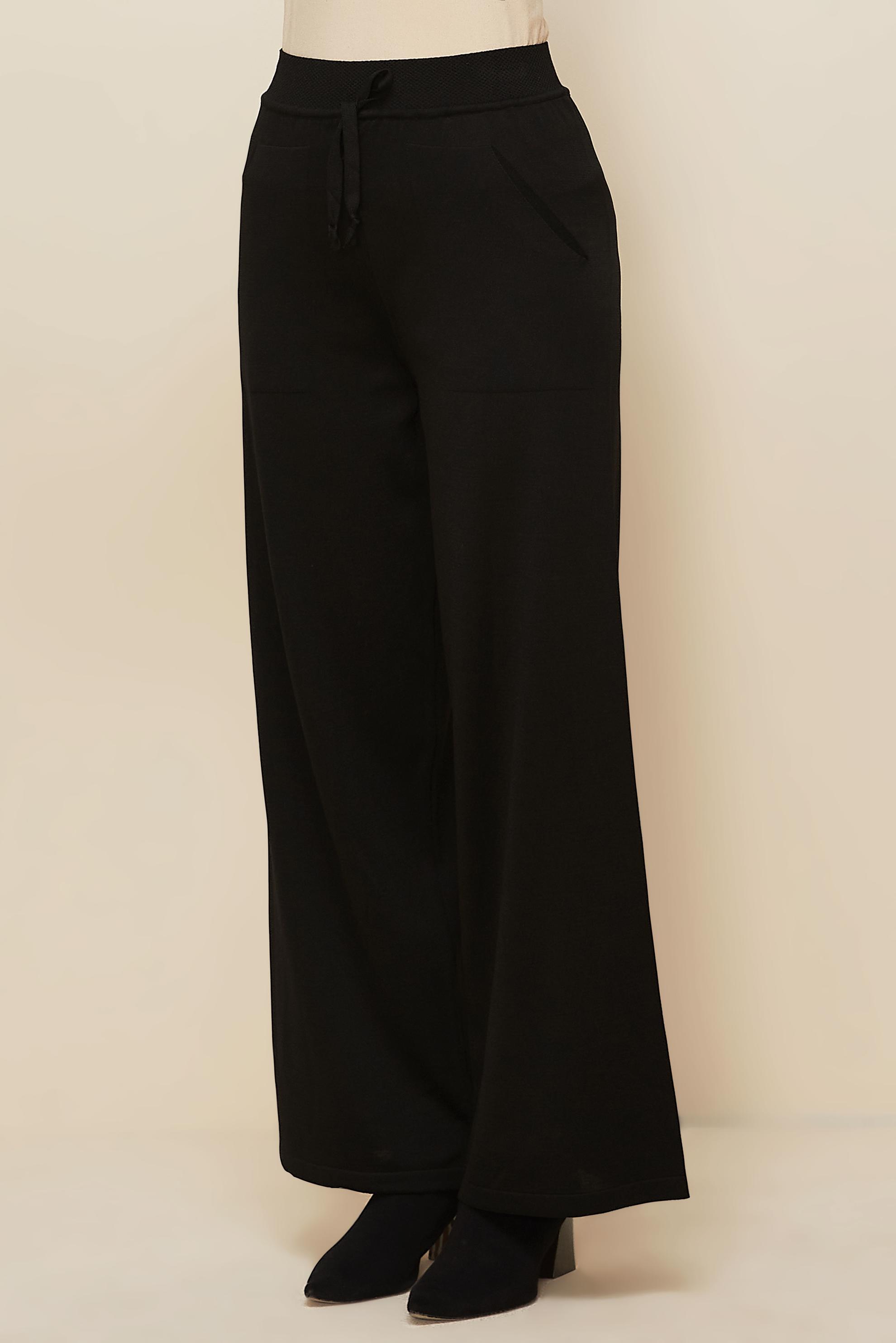 Tesettür giyim SİYAH TRİKO PANTOLON 70902