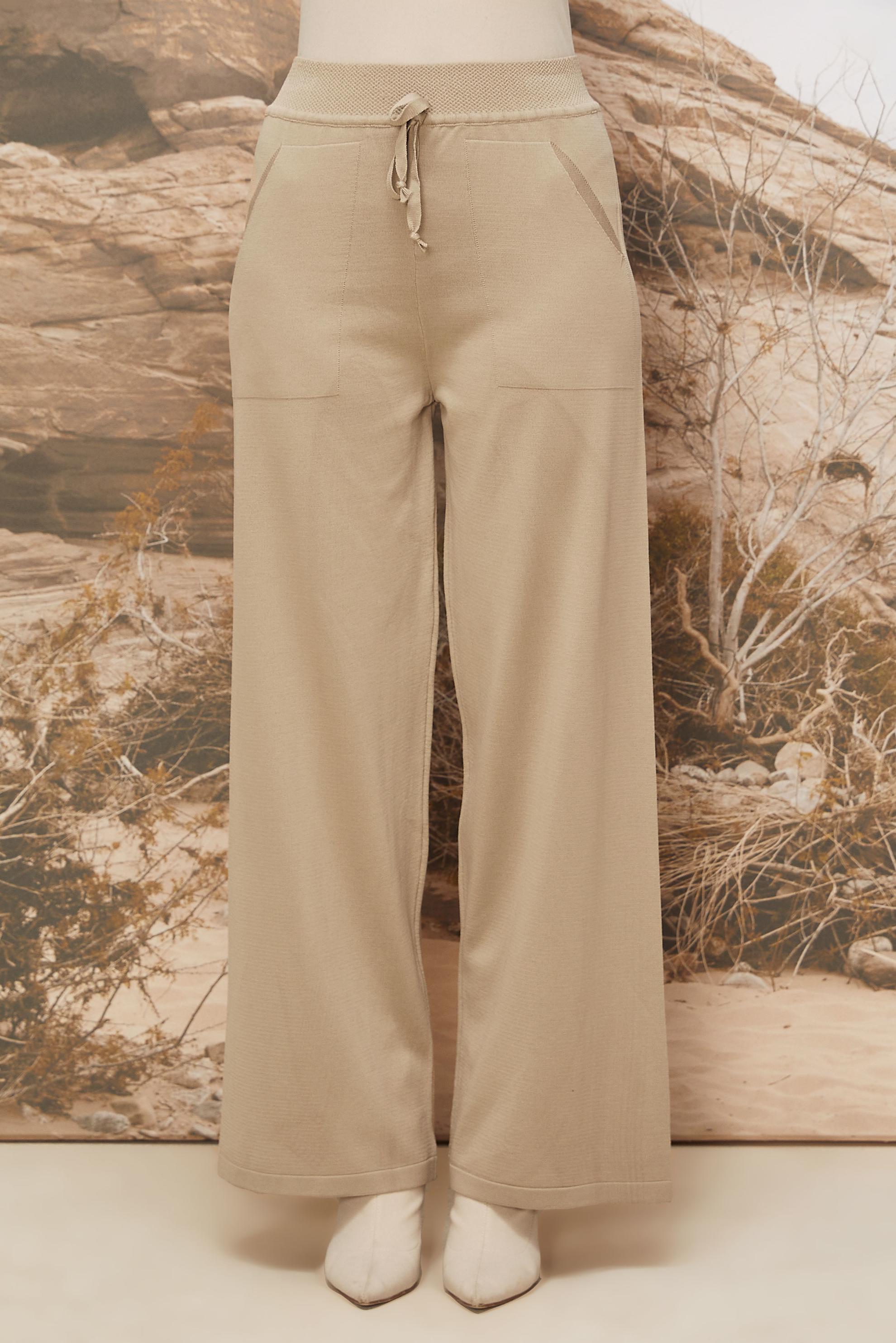 Tesettür giyim BEJ TRİKO PANTOLON 70902