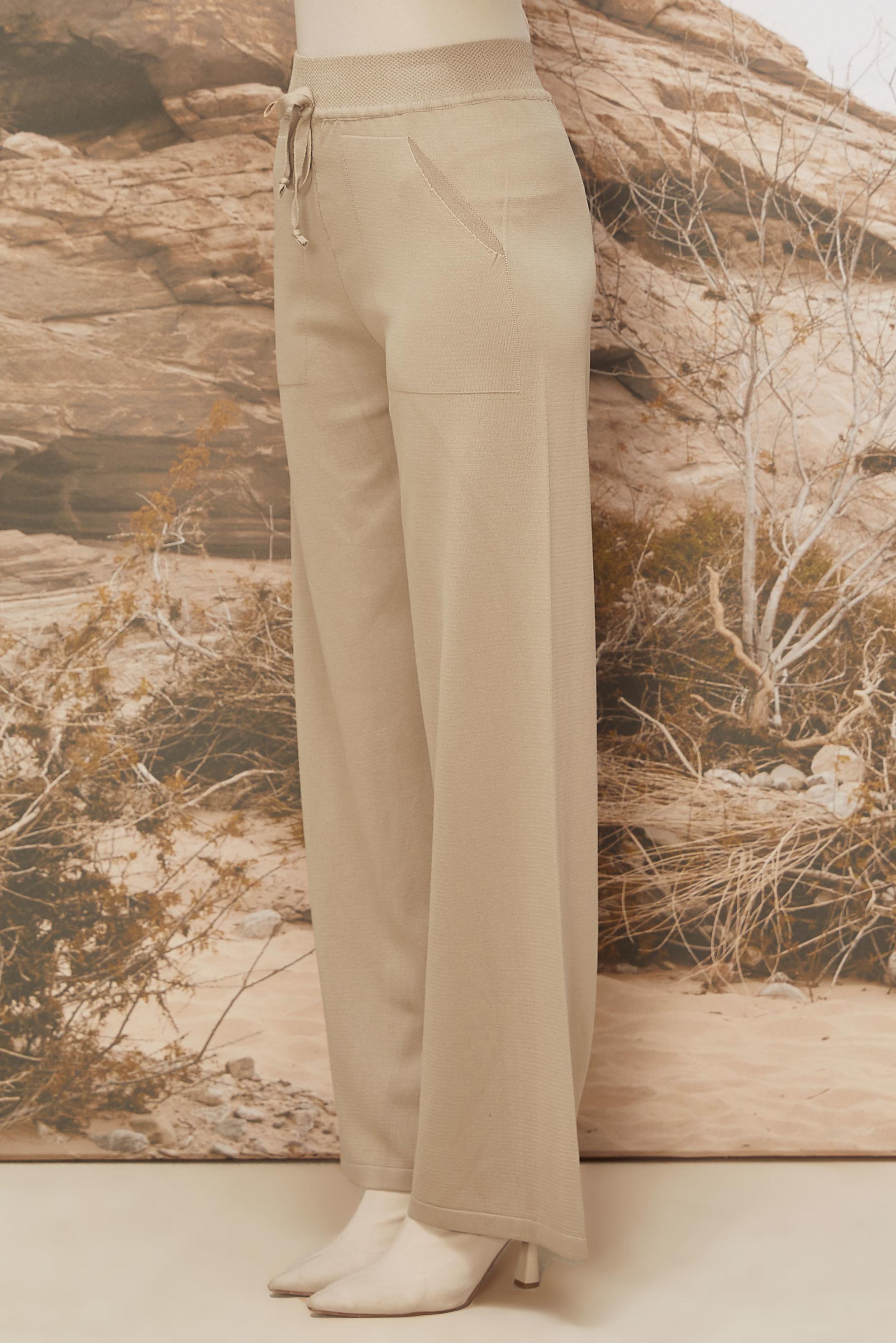 Tesettür giyim BEJ TRİKO PANTOLON 70902