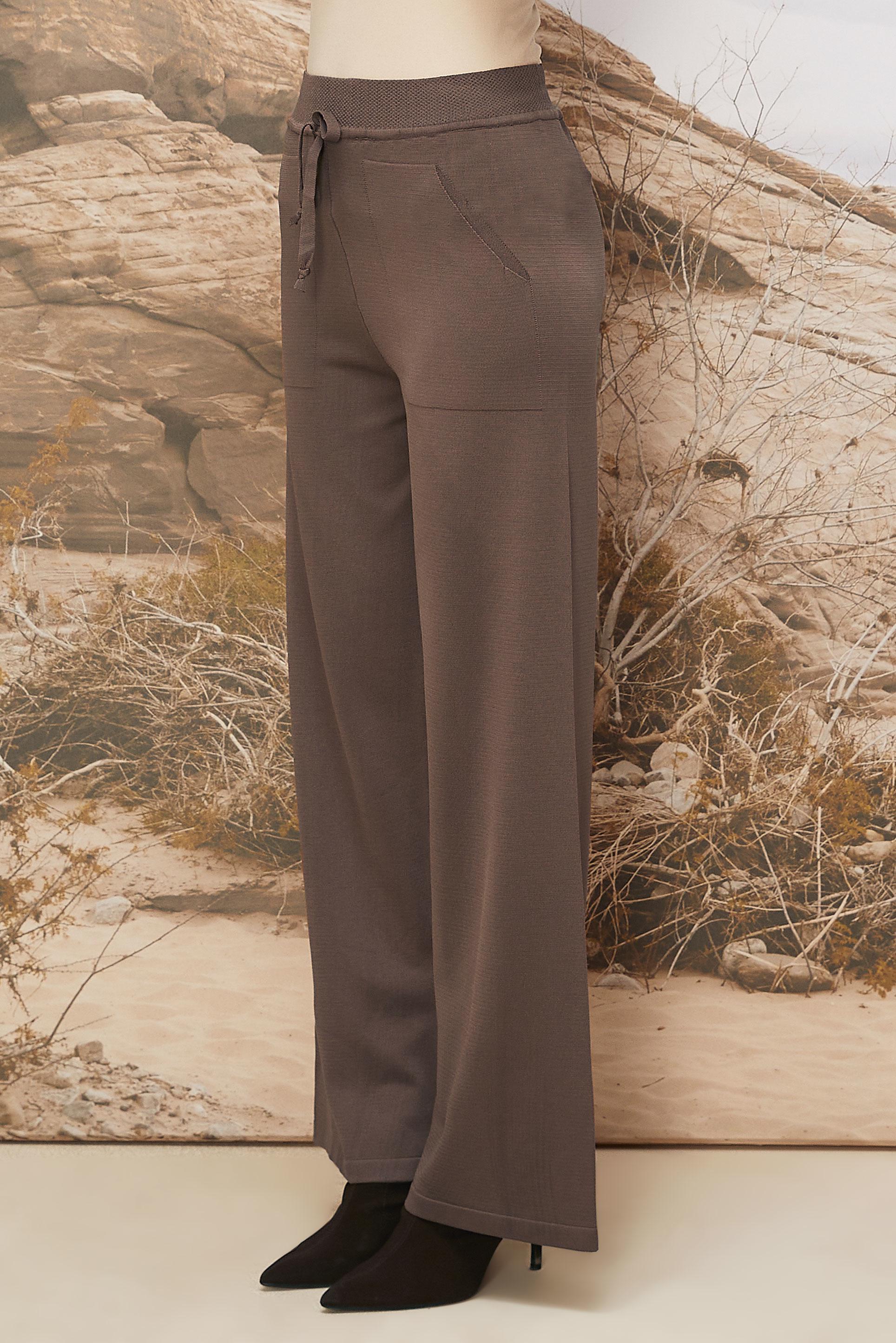 Tesettür giyim KAHVE TRİKO PANTOLON 70902