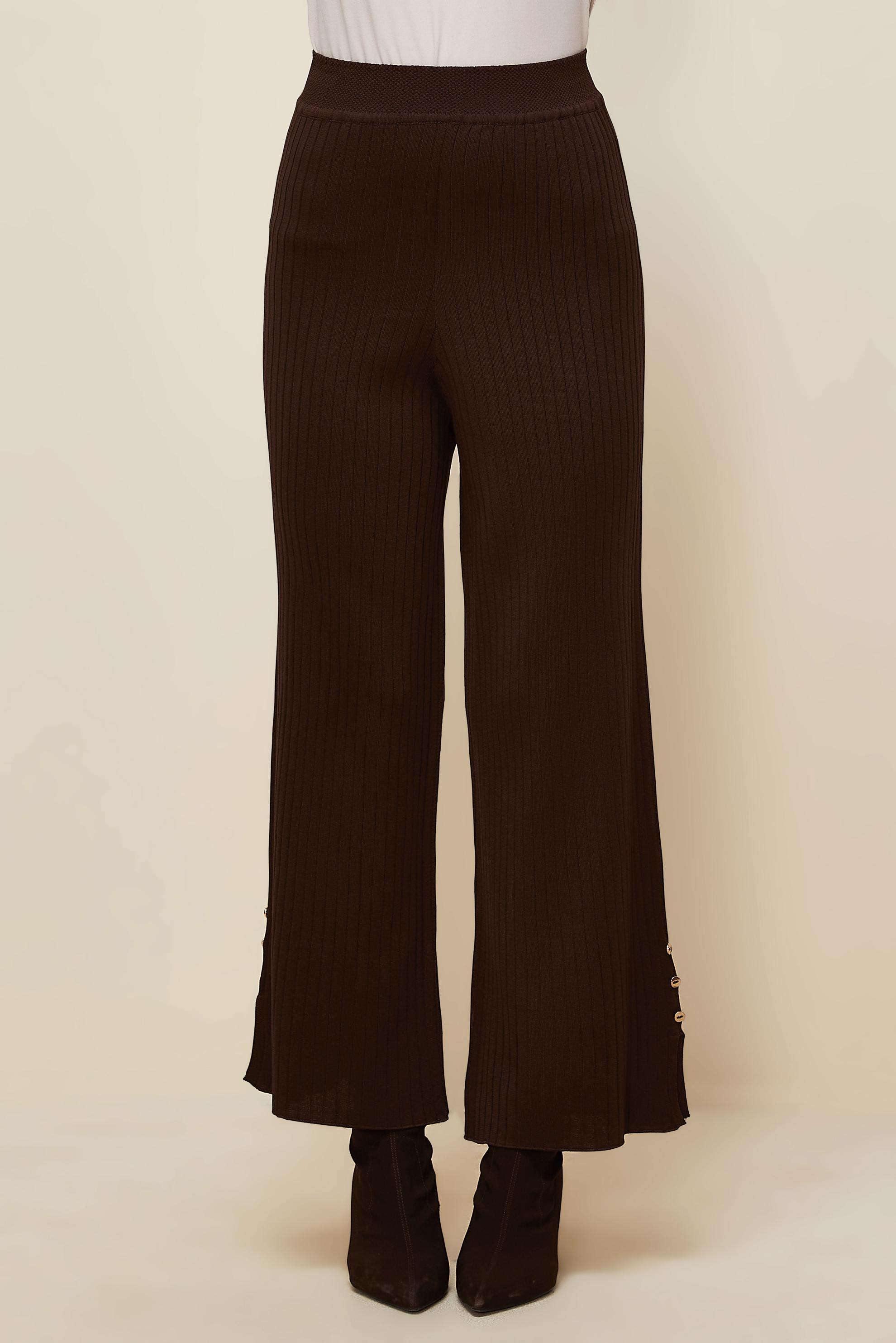 Tesettür giyim KAHVE TRİKO PANTOLON 70903