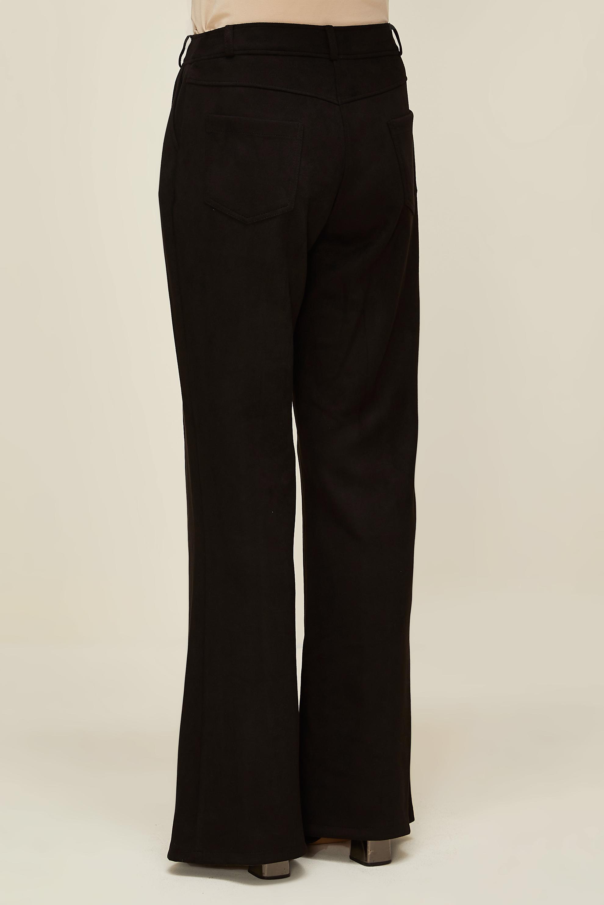 Vêtements hijab NOIR PANTALON DÉTAILLÉ FENDU 70904