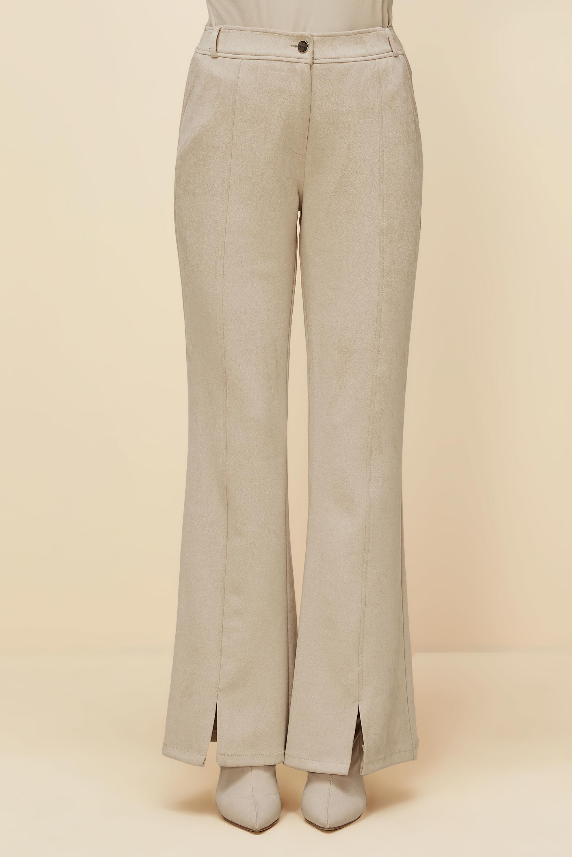 Vêtements hijab BEIGE PANTALON DÉTAILLÉ FENDU 70904