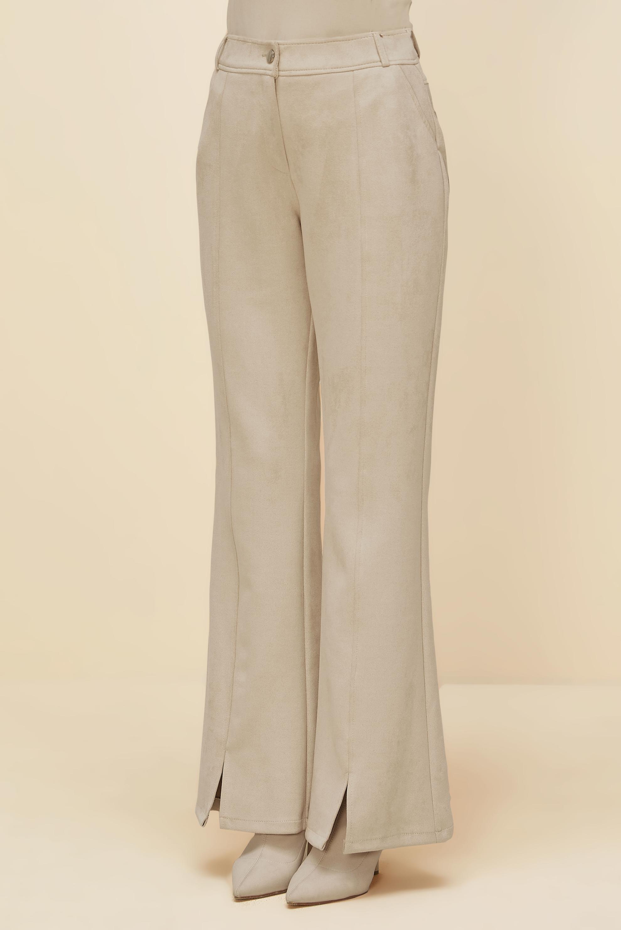 Vêtements hijab BEIGE PANTALON DÉTAILLÉ FENDU 70904