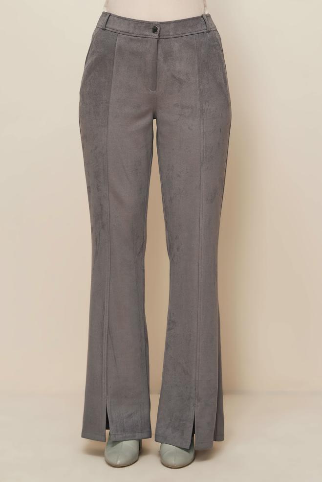 Tesettür giyim GRİ 70904 EDNA PANTOLON 38-46 TEK40 - ALVİNA