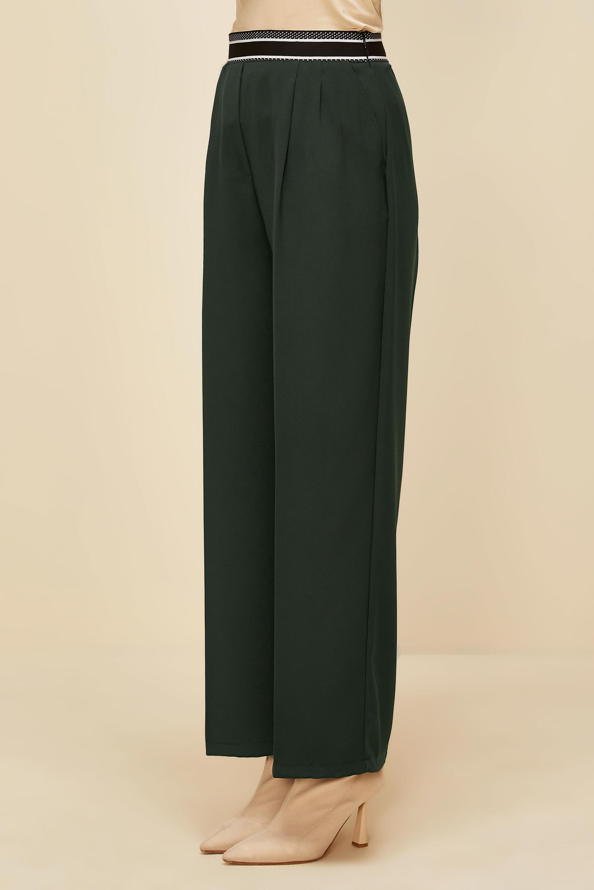 Vêtements hijab KAKI PANTALON TAILLE ÉLASTIQUE 70905