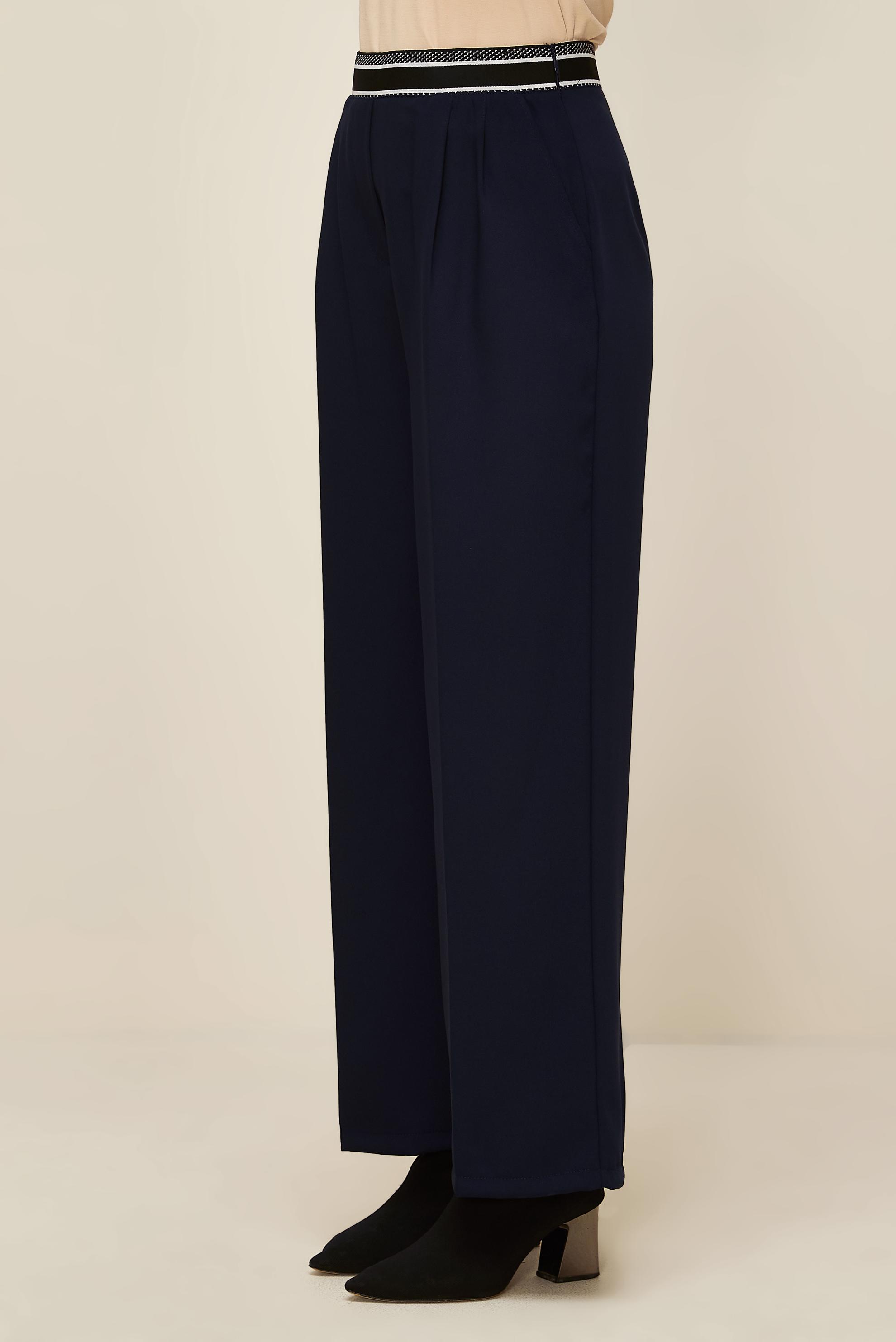 Vêtements hijab BLEU MARINE PANTALON TAILLE ÉLASTIQUE 70905