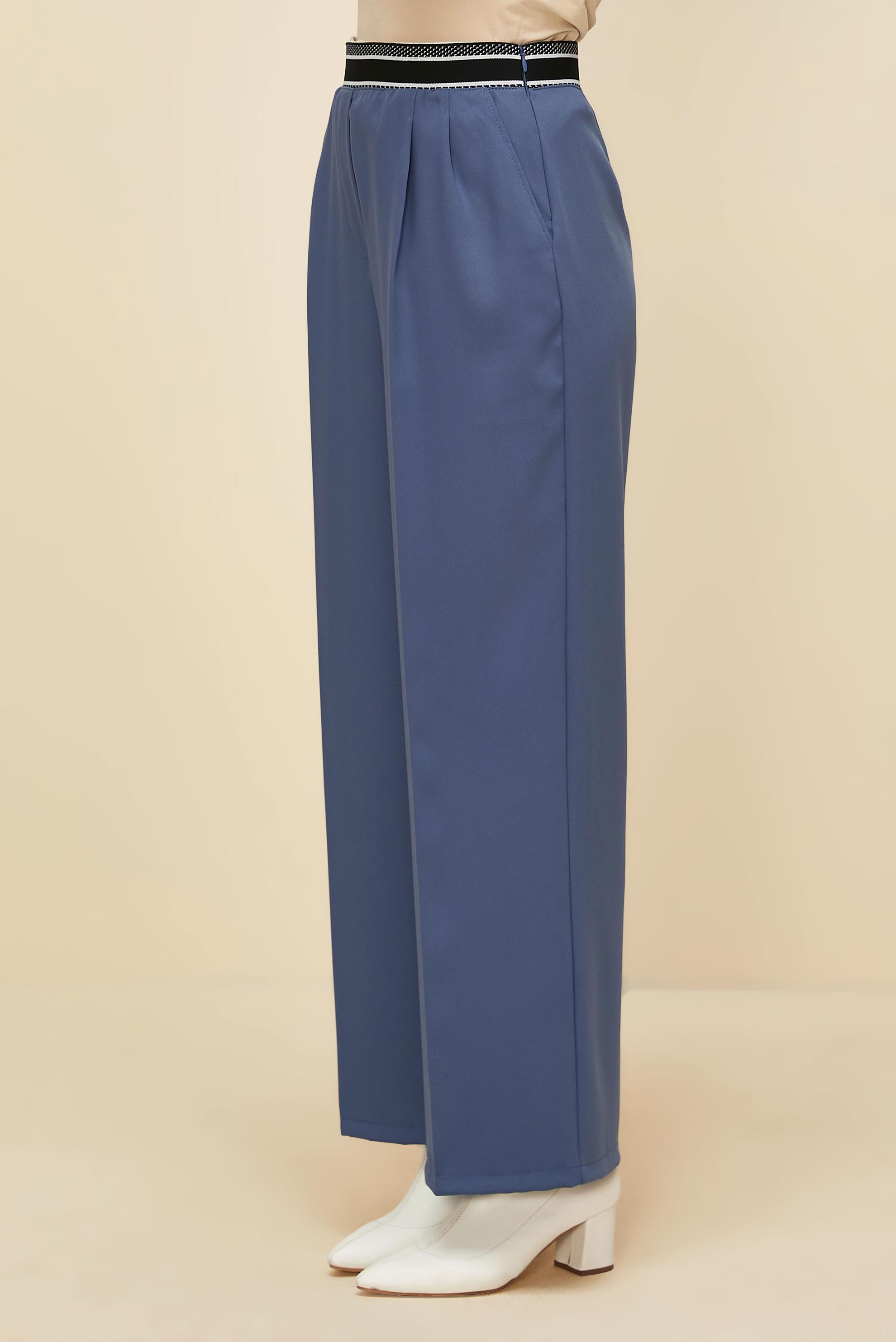 Vêtements hijab BLEU MARINE PANTALON TAILLE ÉLASTIQUE 70905