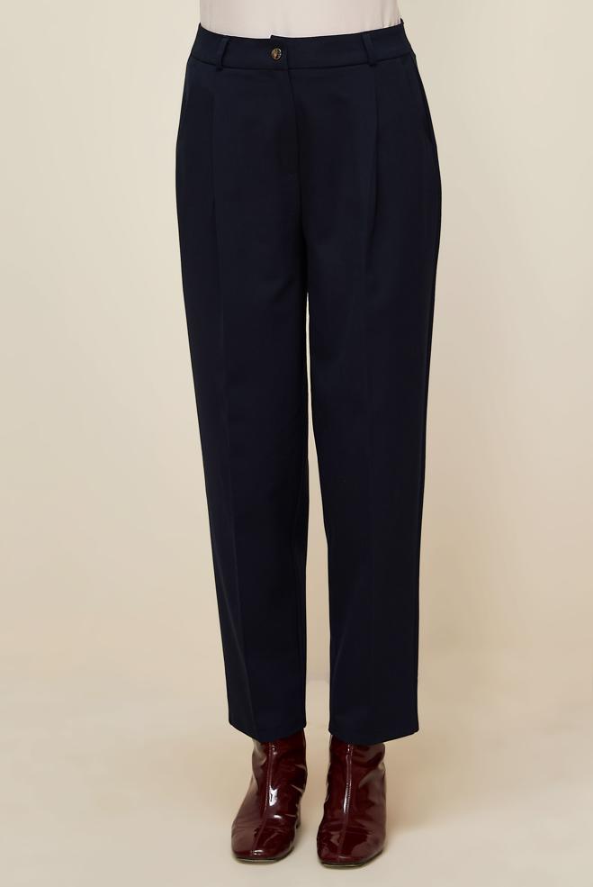 Vêtements hijab BLEU MARINE PANTALON DÉTAILLÉ AVEC POCHES 70907 - ALVİNA