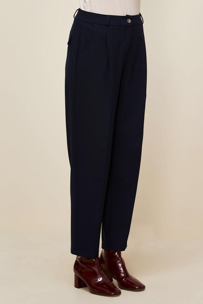 Vêtements hijab BLEU MARINE PANTALON DÉTAILLÉ AVEC POCHES 70907 - ALVİNA