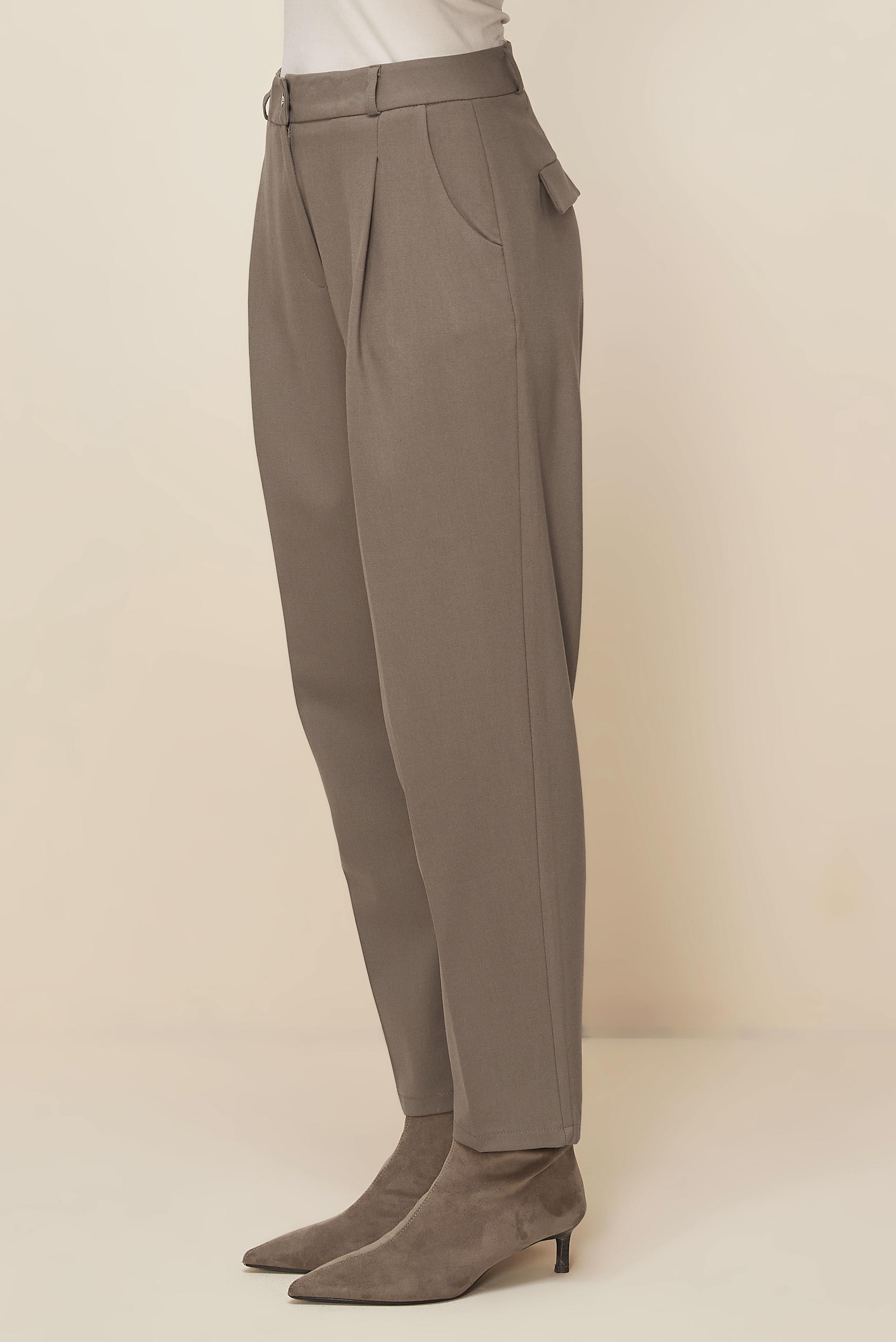 Tesettür giyim VİZON CEP DETAYLI PANTOLON 70907