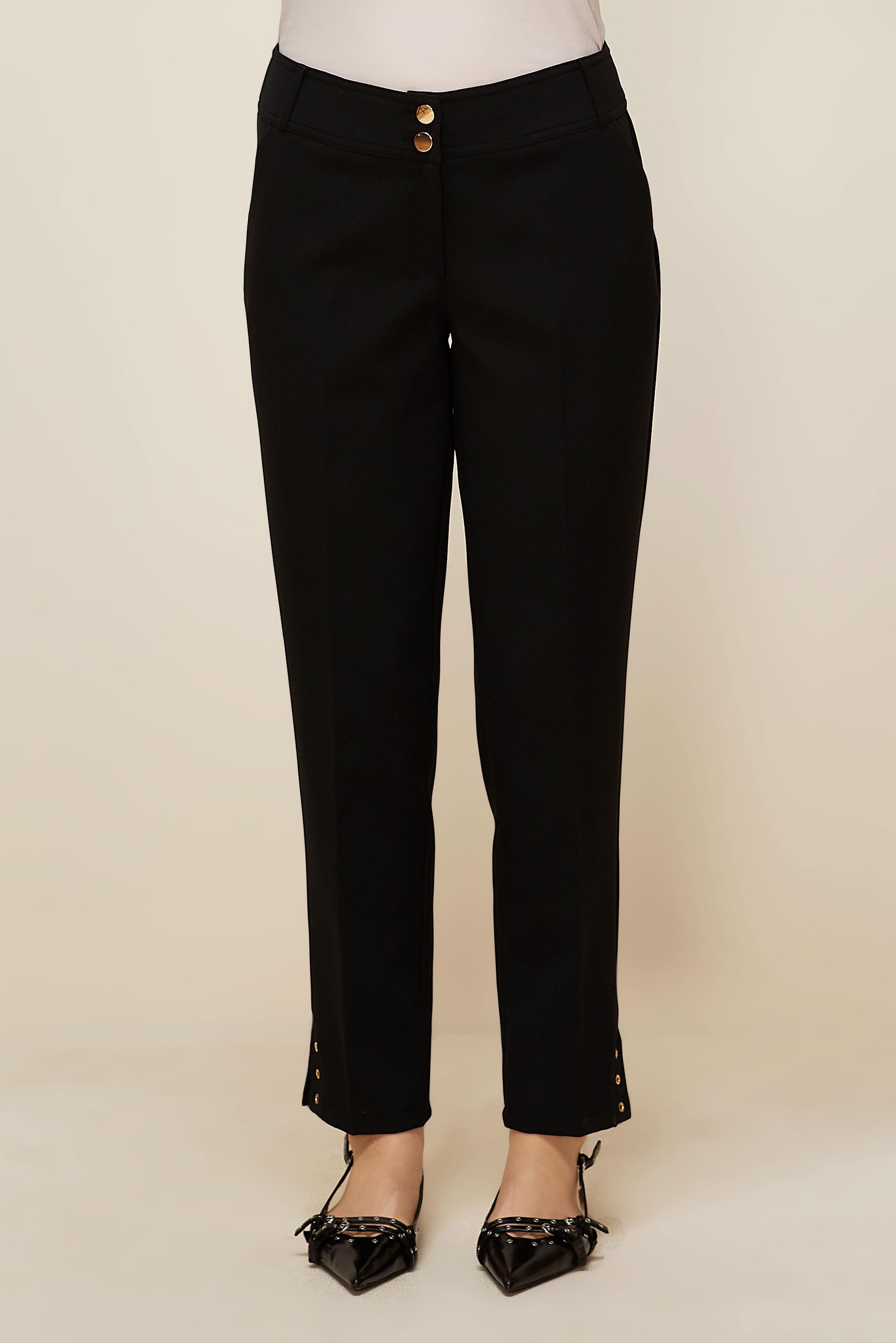 Hijab clothing BLACK SLIT DETAILED TROUSERS 70909