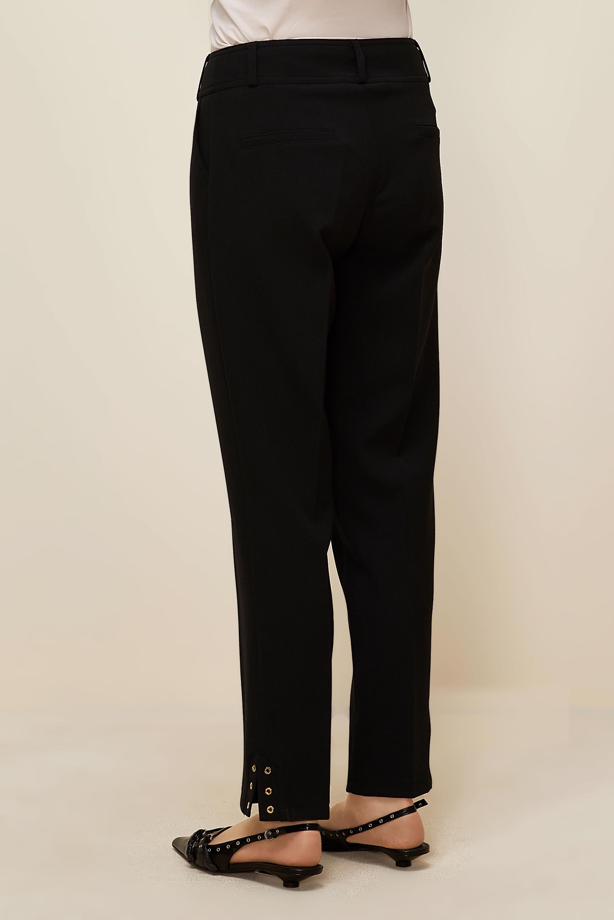 Hijab clothing BLACK SLIT DETAILED TROUSERS 70909