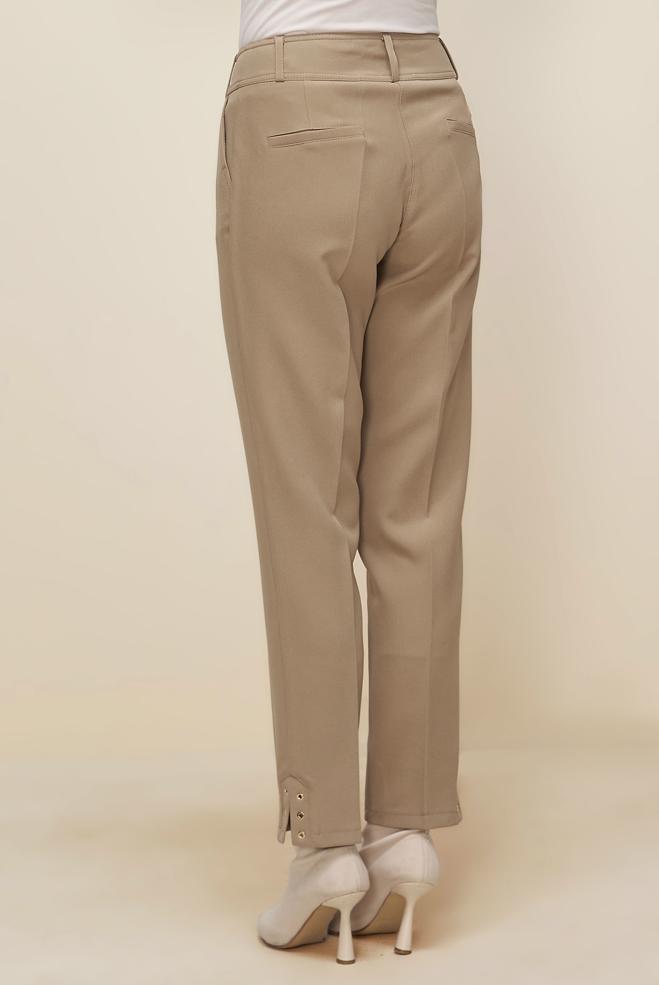 Vêtements hijab SABLE PANTALON DÉTAILLÉ FENDU 70909 - ALVİNA