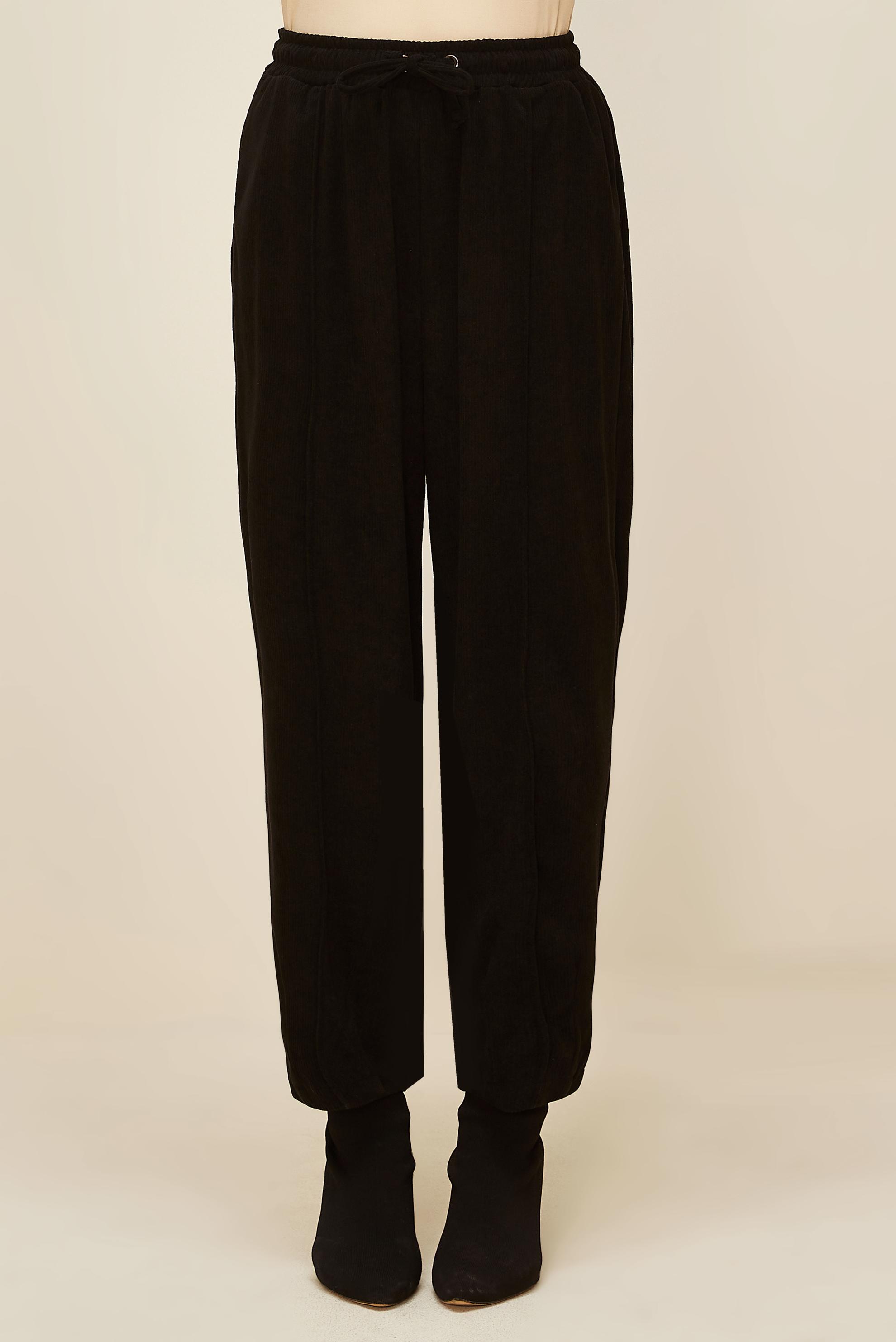 Vêtements hijab NOIR PANTALON EN VELOURS 70910