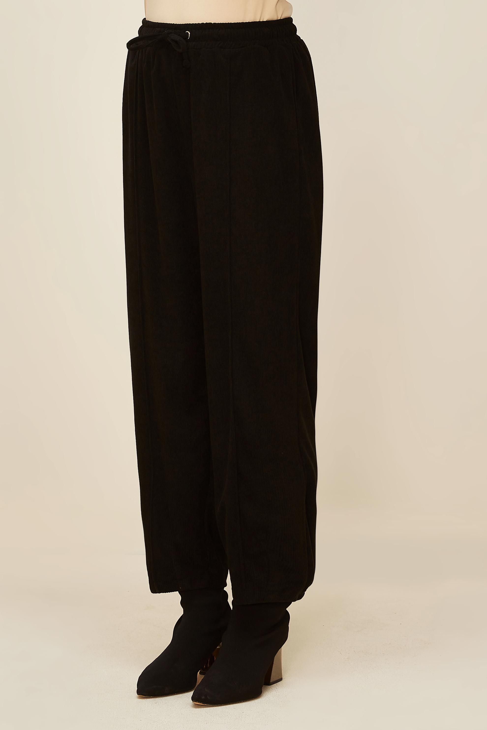 Vêtements hijab NOIR PANTALON EN VELOURS 70910