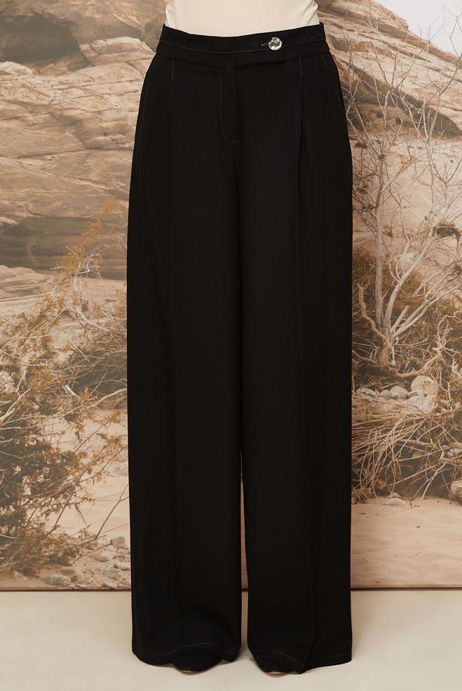 Tesettür giyim SİYAH 70911 KARDELEN PANTOLON  38-46 TEK40 - ALVİNA