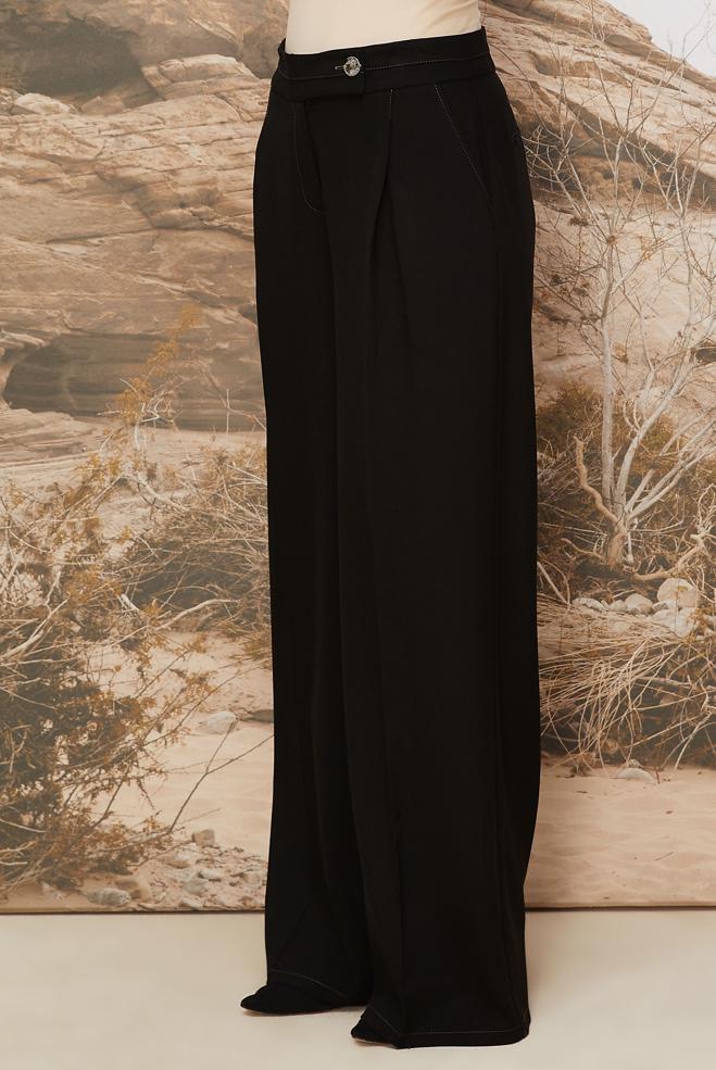 Tesettür giyim SİYAH 70911 KARDELEN PANTOLON  38-46 TEK40 - ALVİNA