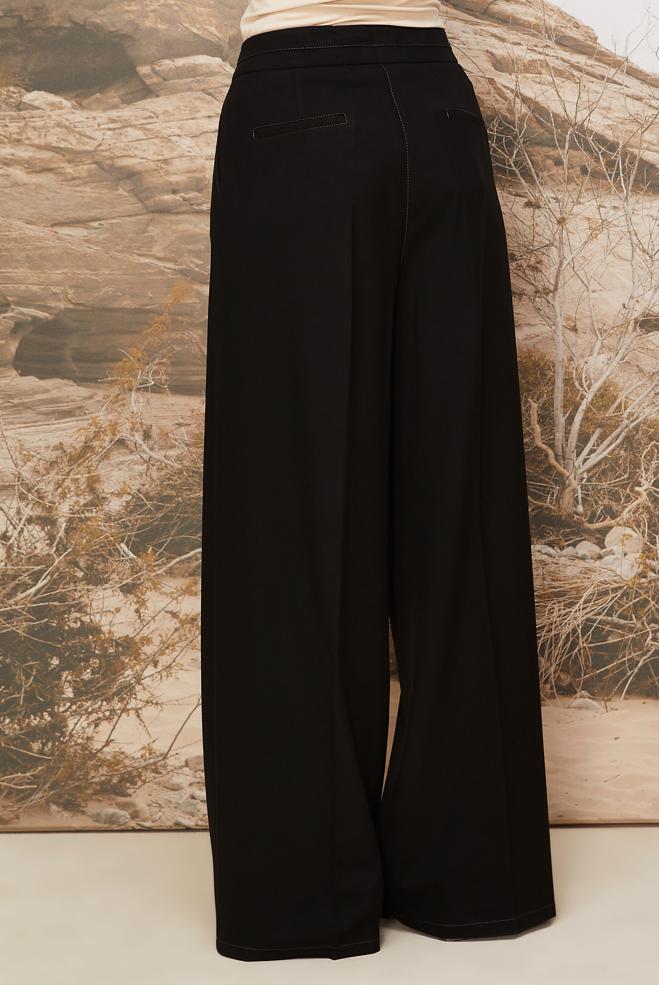 Tesettür giyim SİYAH 70911 KARDELEN PANTOLON  38-46 TEK40 - ALVİNA