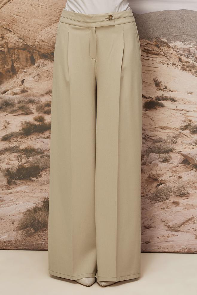 Vêtements hijab BEIGE PANTALON LARGE 70911 - ALVİNA