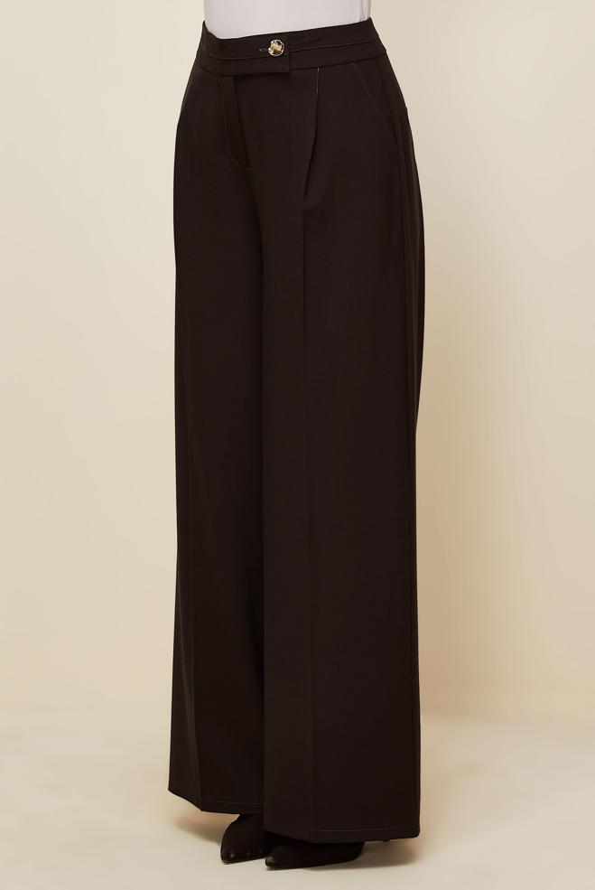 Vêtements hijab BRUN PANTALON LARGE 70911 - ALVİNA