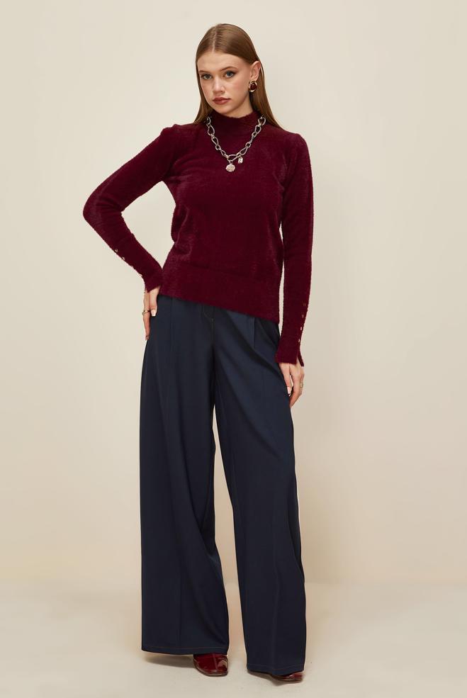 Vêtements hijab BLEU MARINE PANTALON LARGE 70911 - ALVİNA