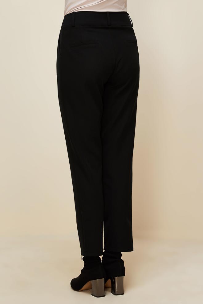 Tesettür giyim SİYAH FERMUAR DETAYLI PANTOLON 70913 - ALVİNA