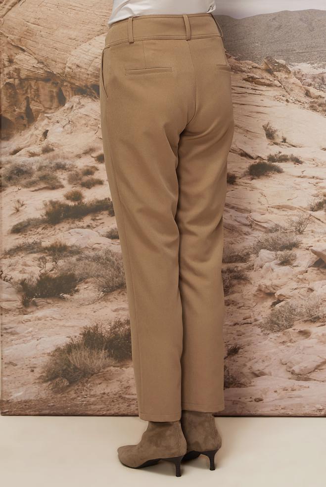 Vêtements hijab BEIGE PANTALON DÉTAILLÉ À GLISSIÈRE 70913 - ALVİNA