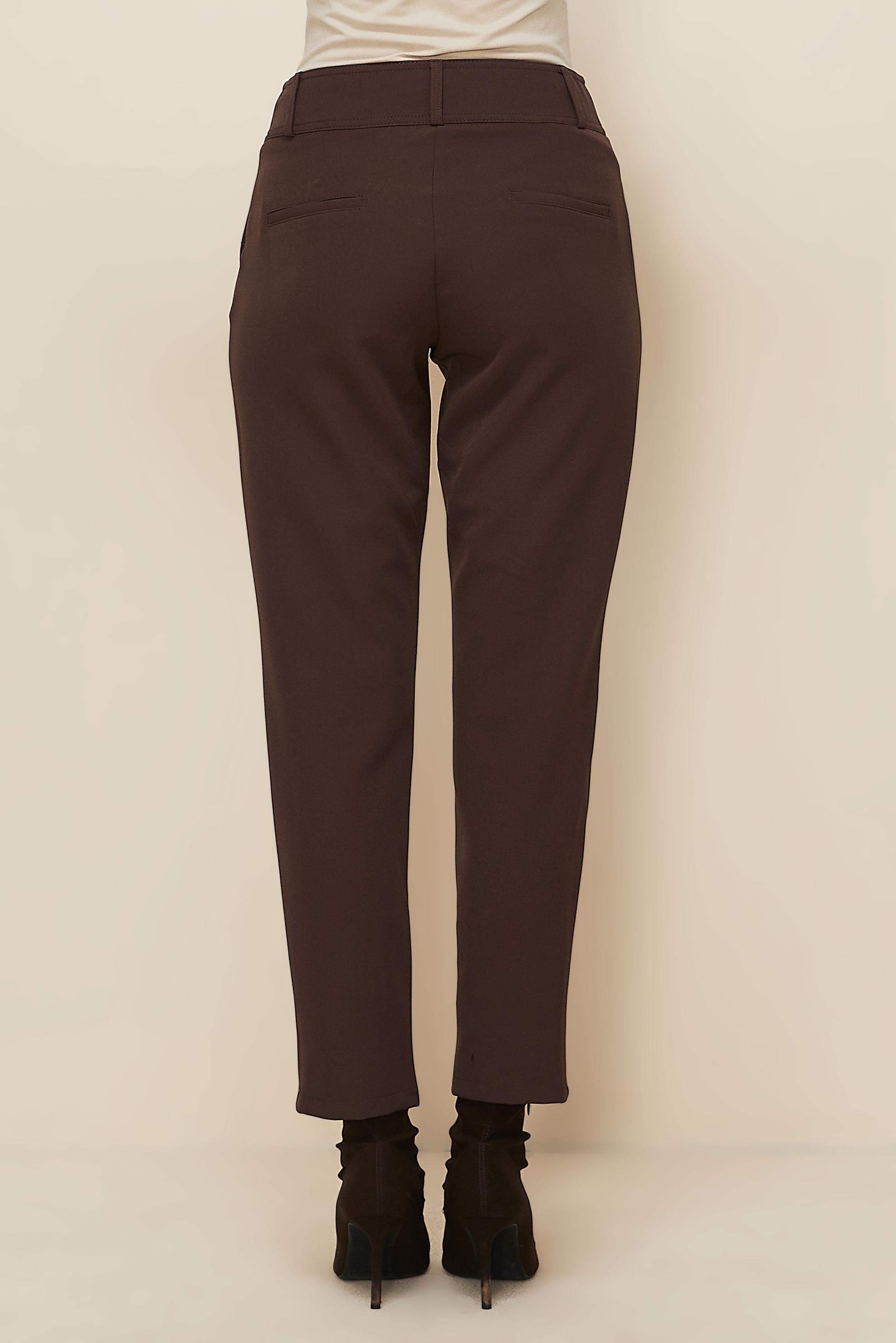 Tesettür giyim KAHVE FERMUAR DETAYLI PANTOLON 70913