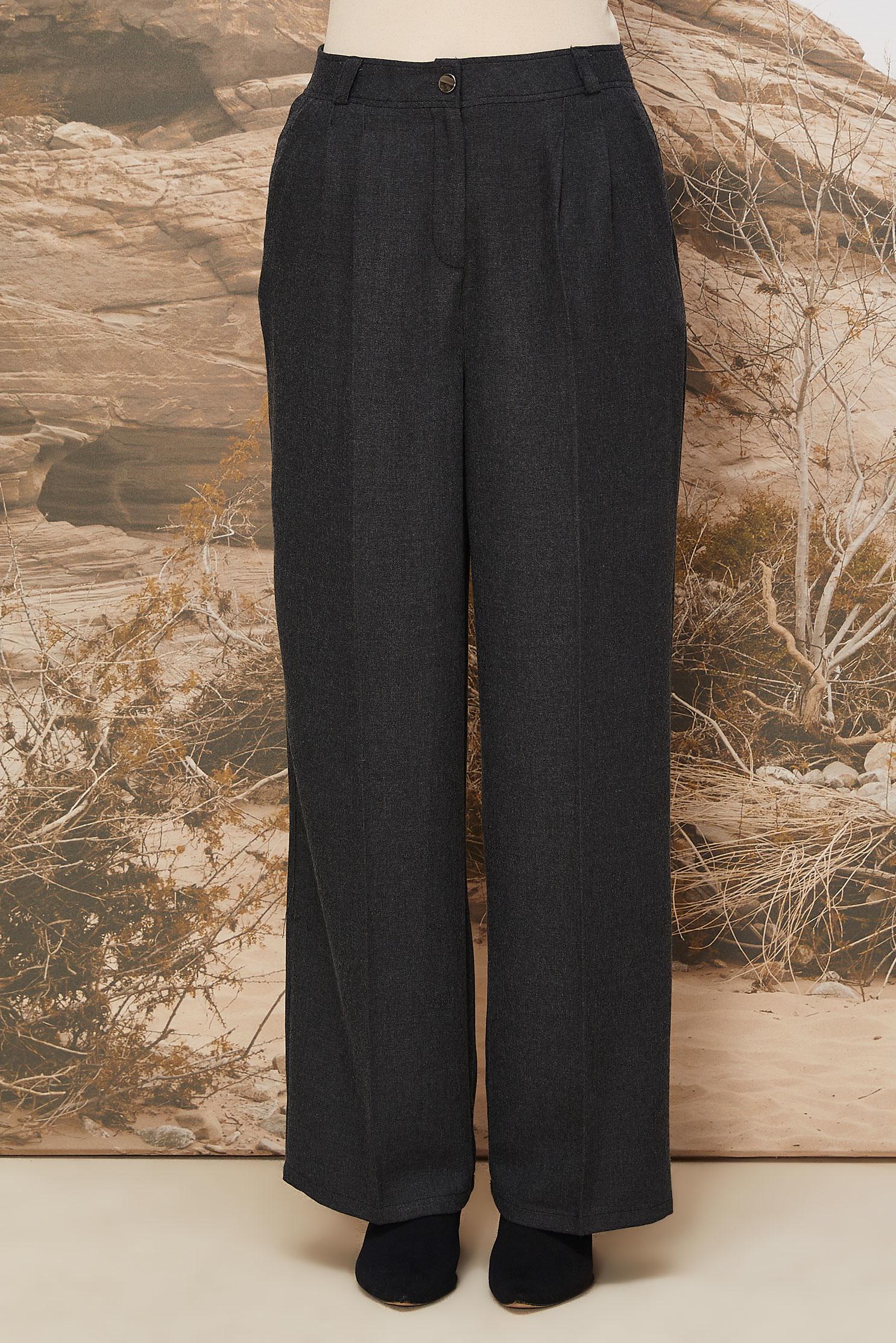 Tesettür giyim SİYAH PALAZZO PANTOLON 70914