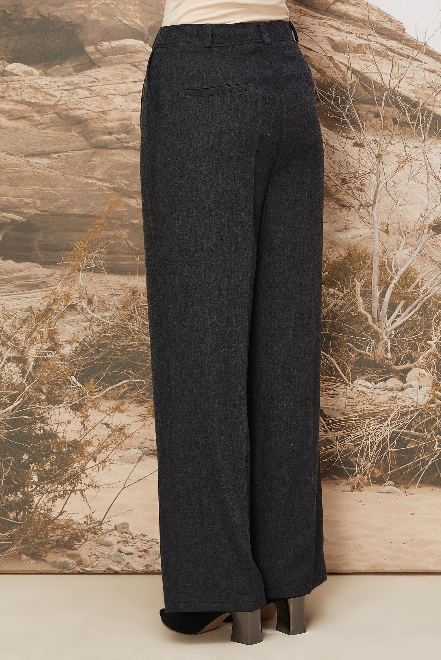 Tesettür giyim SİYAH PALAZZO PANTOLON 70914