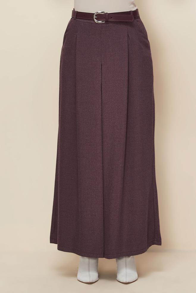 Vêtements hijab ROUGE BORDEAUX PANTALON FAÇON JUPE 70915 - ALVİNA