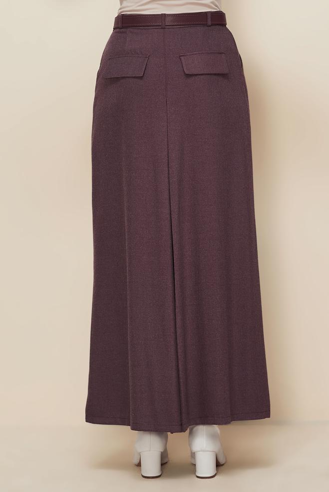 Vêtements hijab ROUGE BORDEAUX PANTALON FAÇON JUPE 70915 - ALVİNA