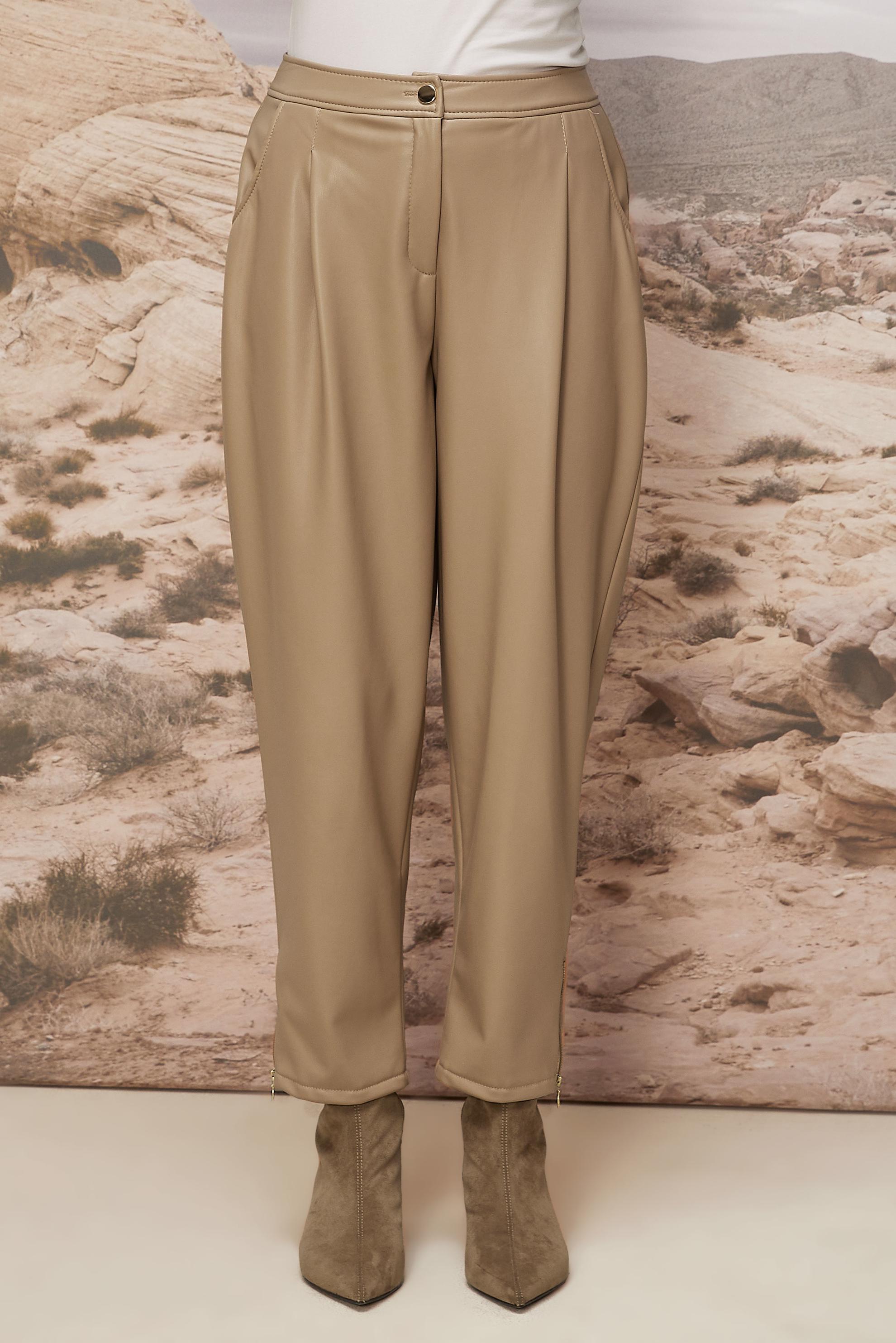 Vêtements hijab BEIGE PANTALON EN SIMILI CUIR 70916