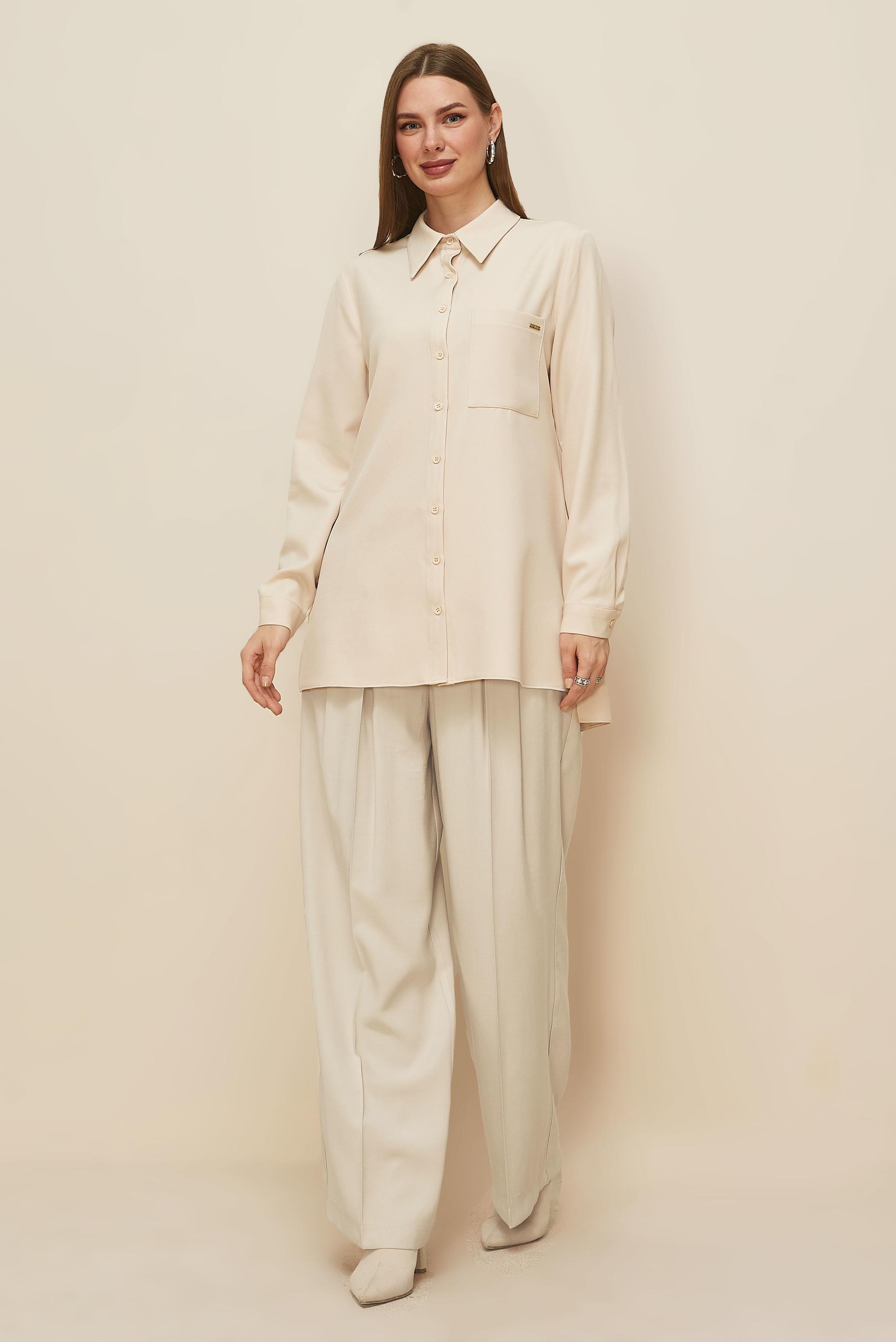 Tesettür giyim BEJ 70917 RD-421 PANTOLON 38-44 TEK40