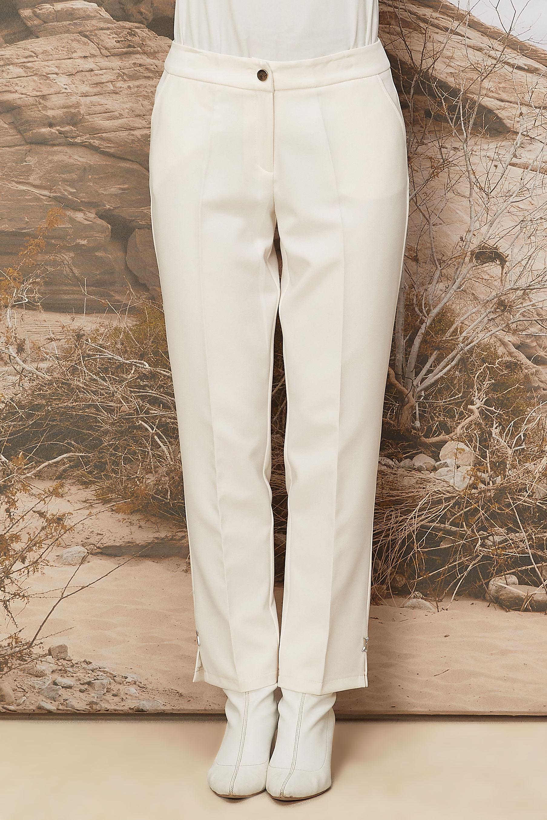 Tesettür giyim BEYAZ DÜZ KESİM PANTOLON 70918