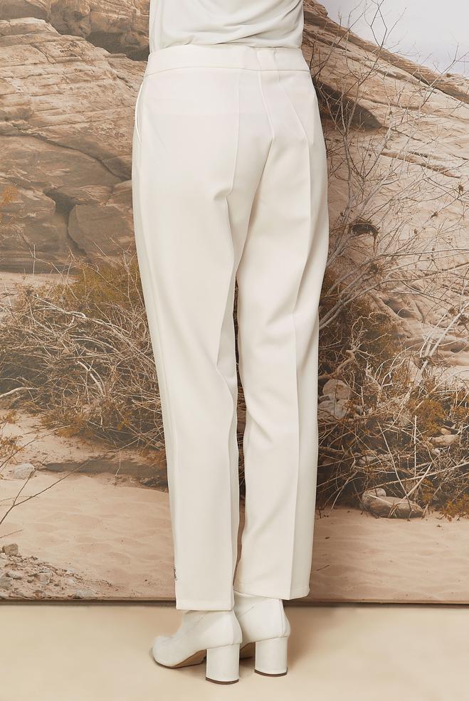 Hijab clothing WHITE STRAIGHT CUT PANTS 70918 - ALVİNA