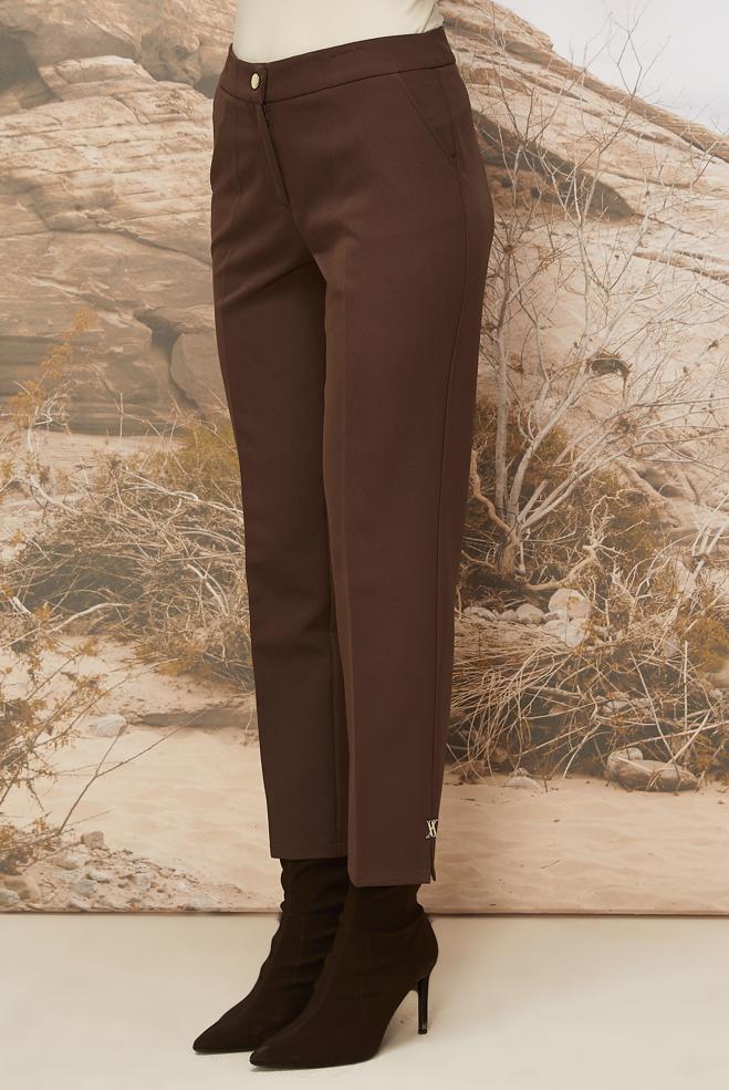 Hijab clothing BROWN 70918 44102 PANTOLON 38-48 TEK42 - ALVİNA