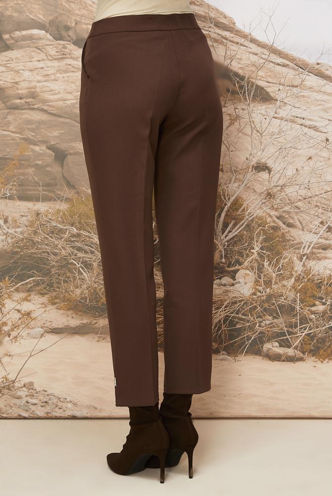 Hijab clothing BROWN 70918 44102 PANTOLON 38-48 TEK42 - ALVİNA