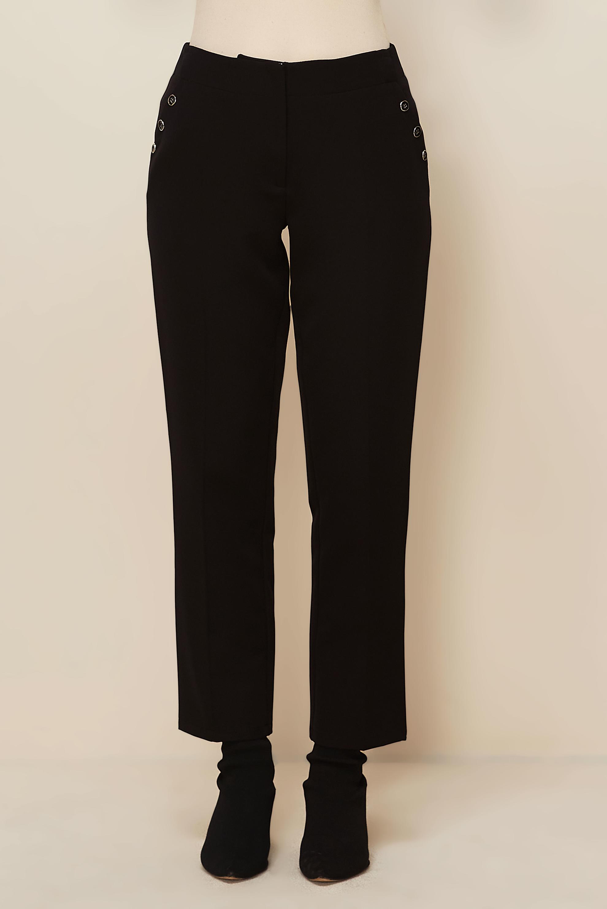 Vêtements hijab NOIR PANTALON COUPE DROITE 70919