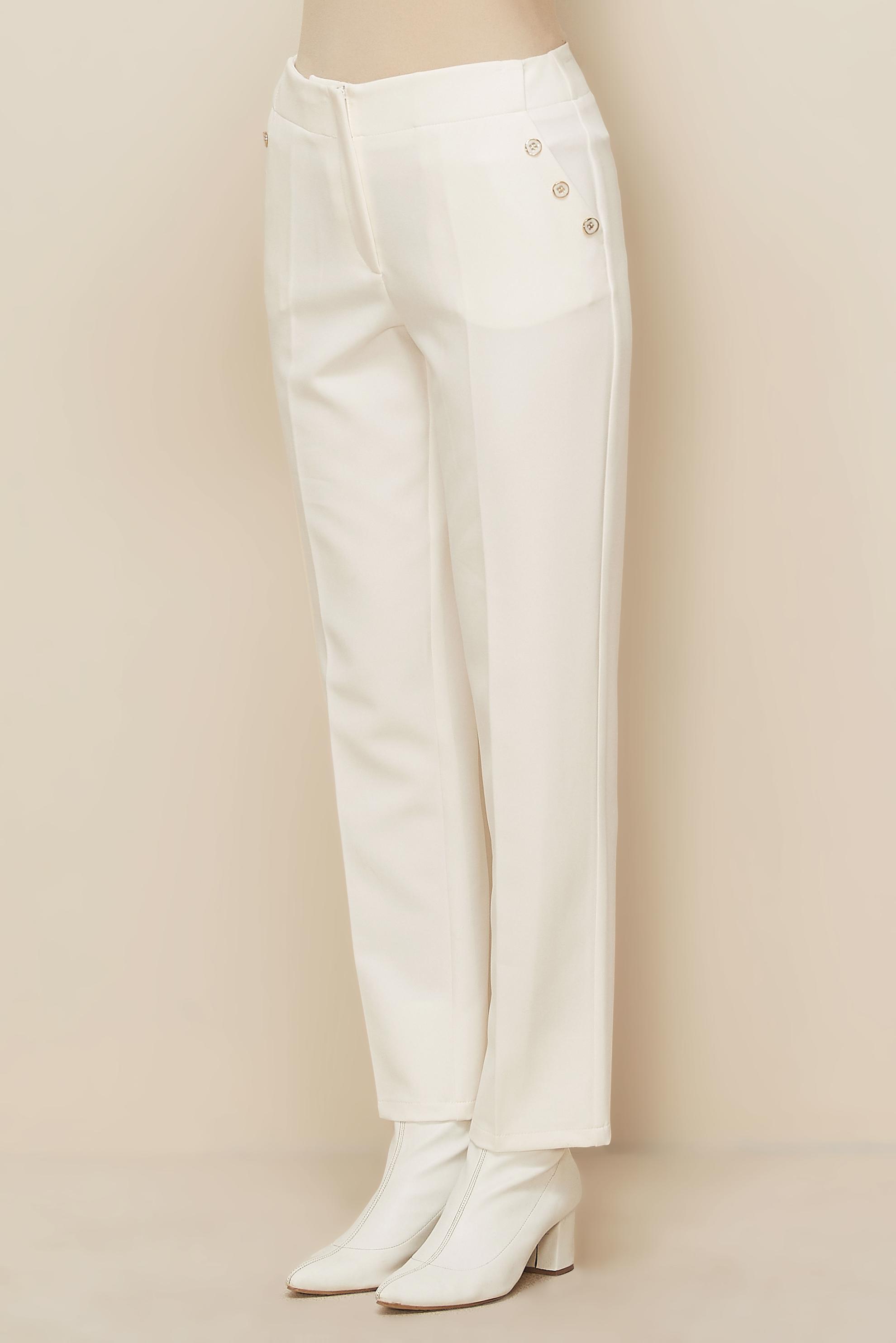 Tesettür giyim BEYAZ 70919 44096 PANTOLON 38-46 TEK 44