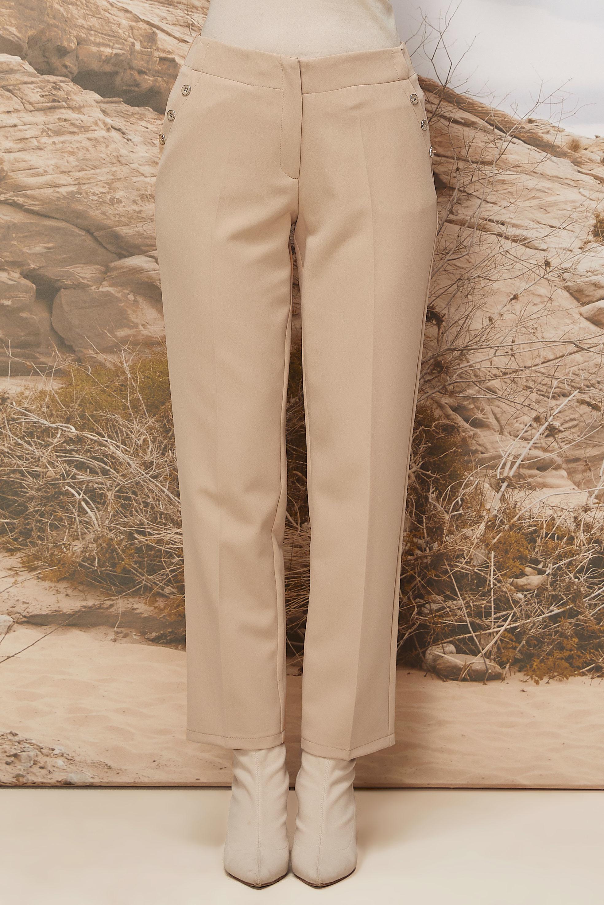 Tesettür giyim BEJ DÜZ KESİM PANTOLON 70919